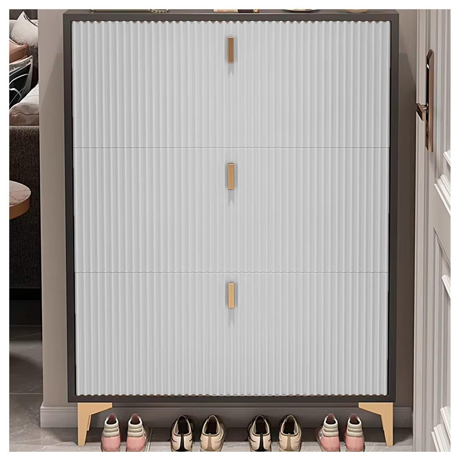 Zapatera de Lujo con Detalles Dorados Organización con Estilo-4