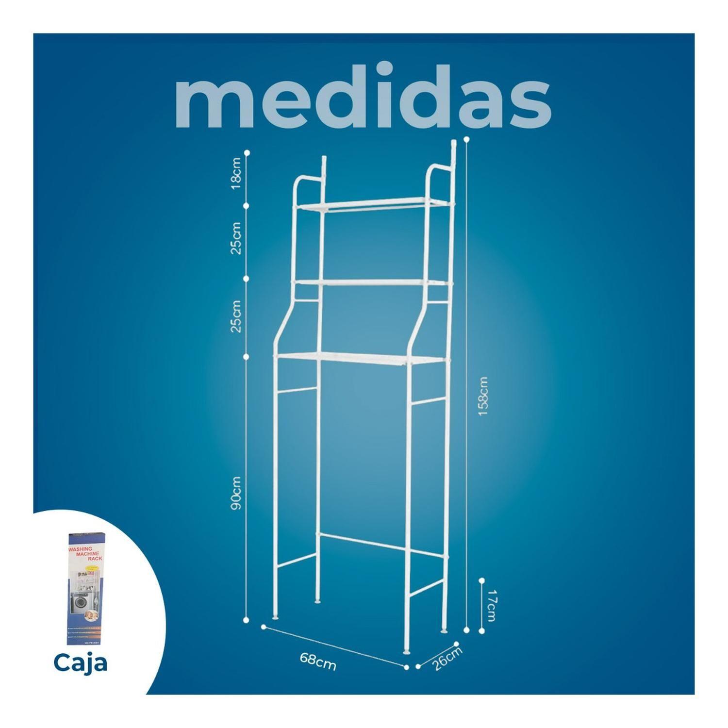 Estante De Lavadora Organizador De 3 Niveles-4