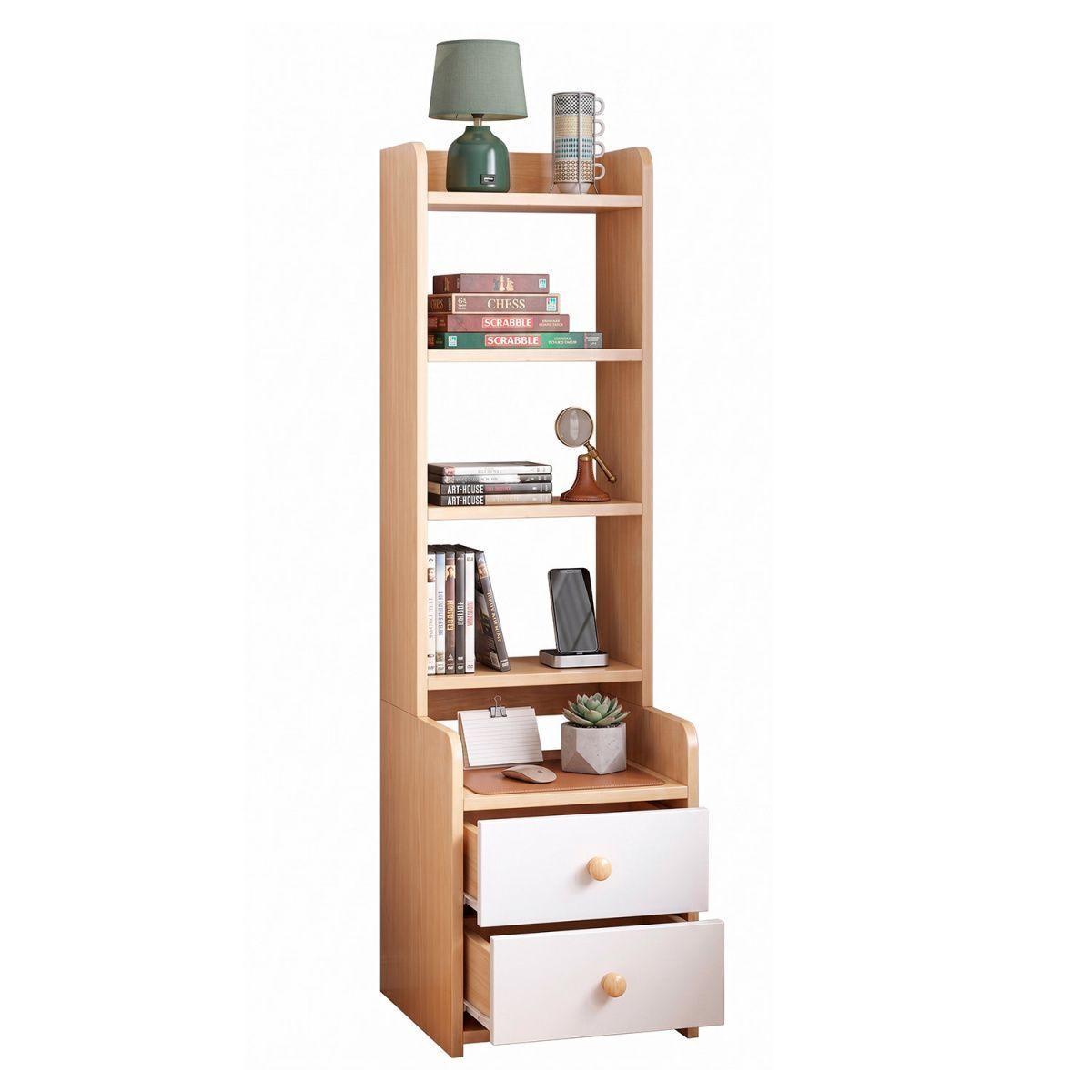 Velador Mueble Organizador Con Repisas Cajones Madera Dormitorio-0