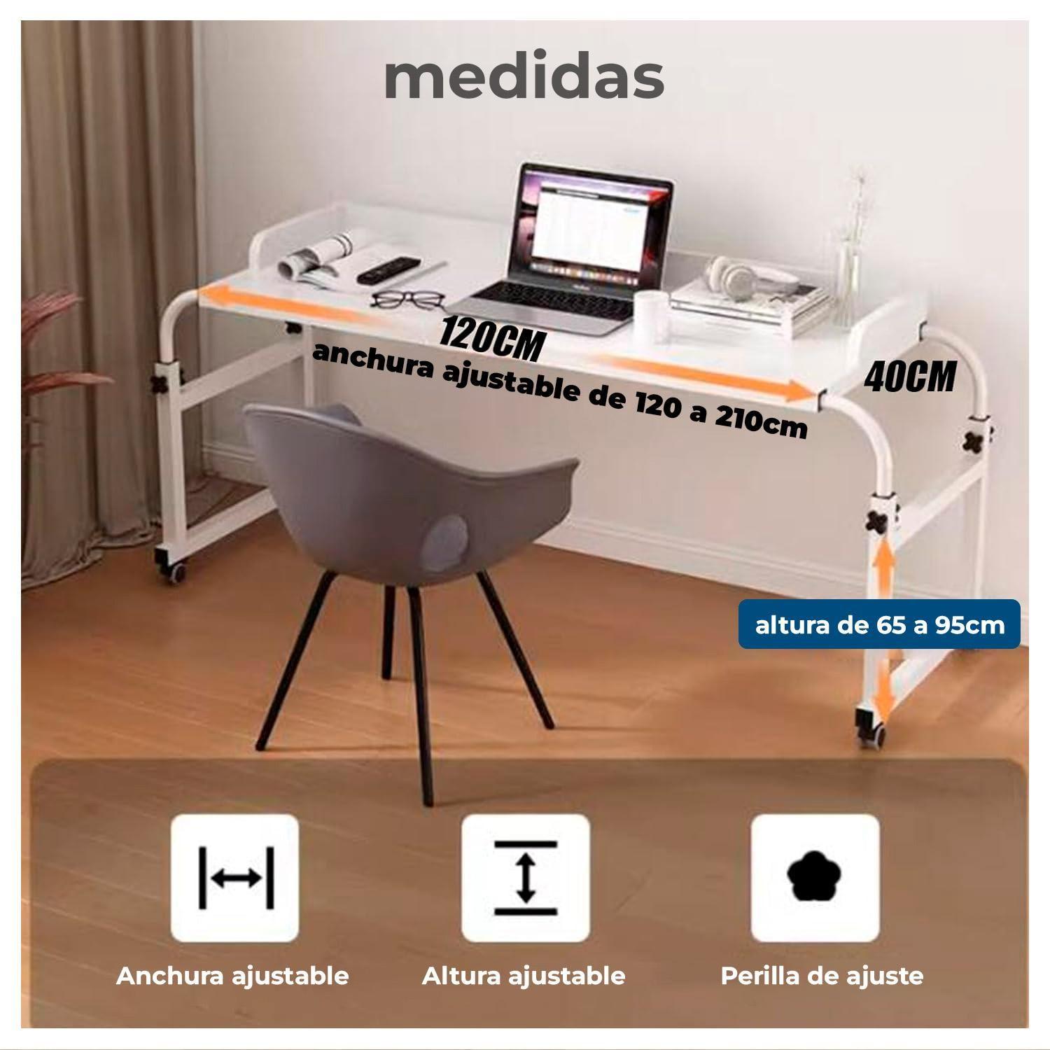 Mesa Portátil Ajustable Ideal para Trabajar y Estudiar-5