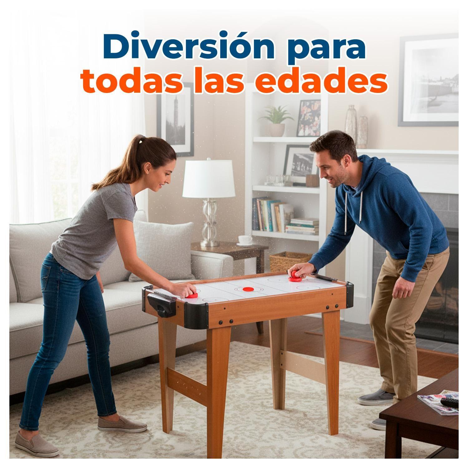 Mesa Air Hockey Portátil con Aire para Niños 36x69 con patas-2