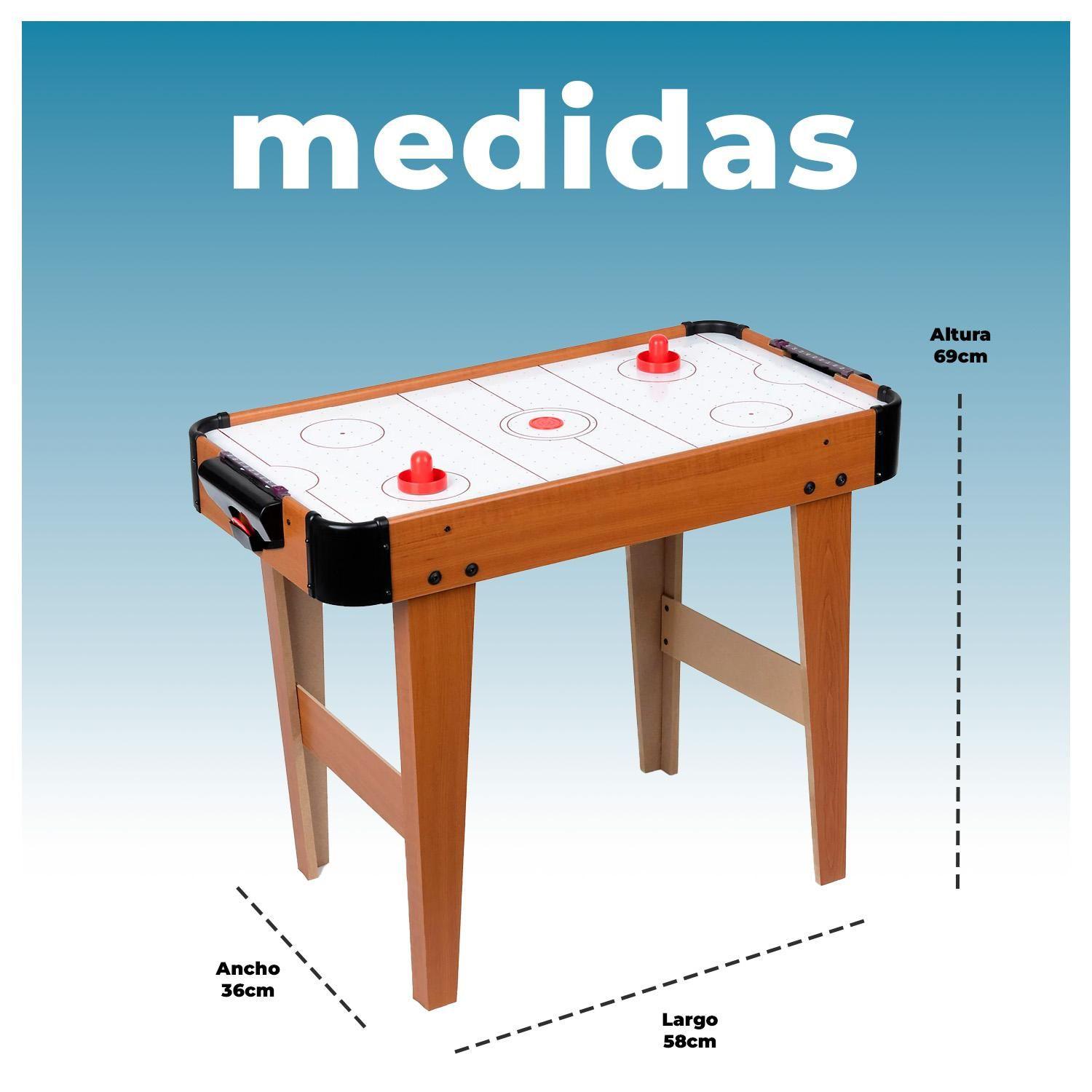 Mesa Air Hockey Portátil con Aire para Niños 36x69 con patas-5
