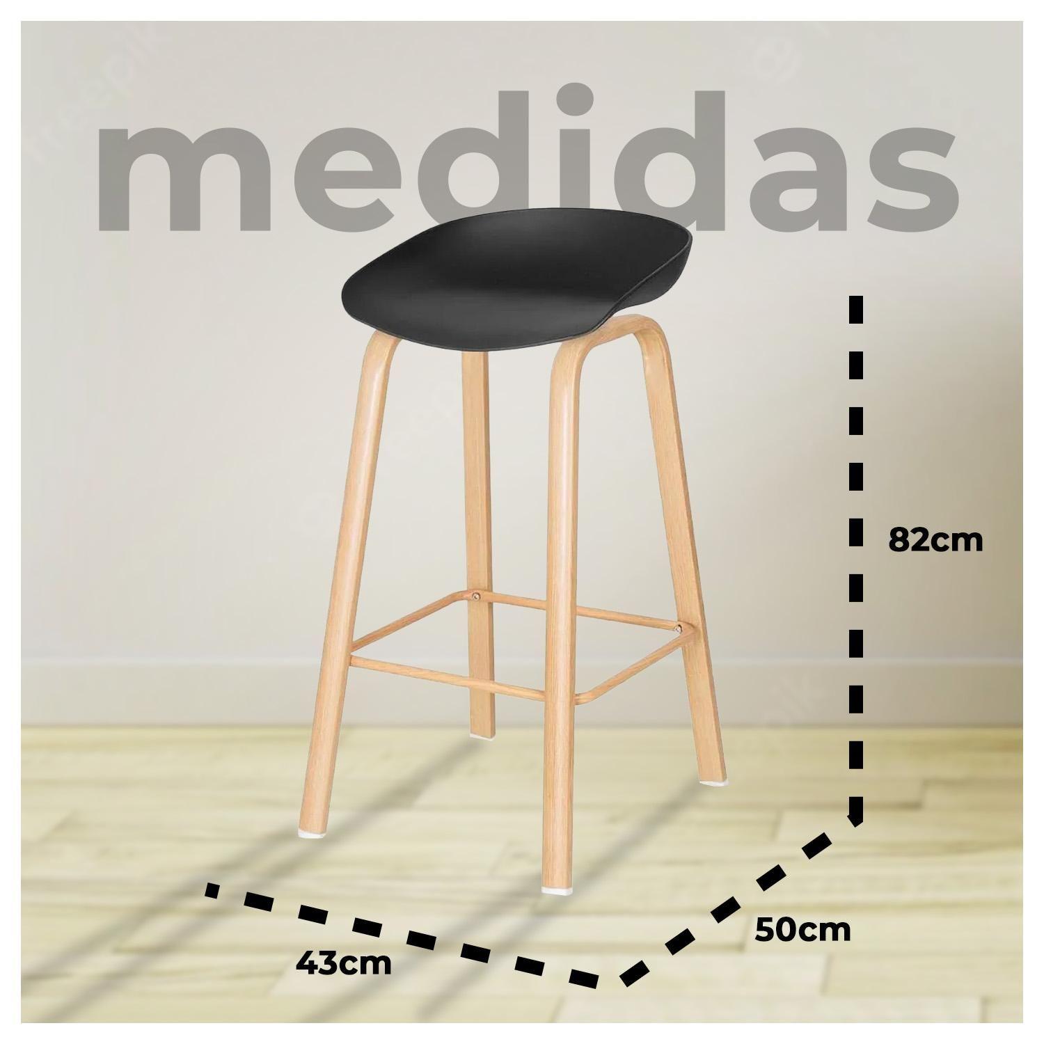 Pack 2 Silla Taburete Altas De Bar-5