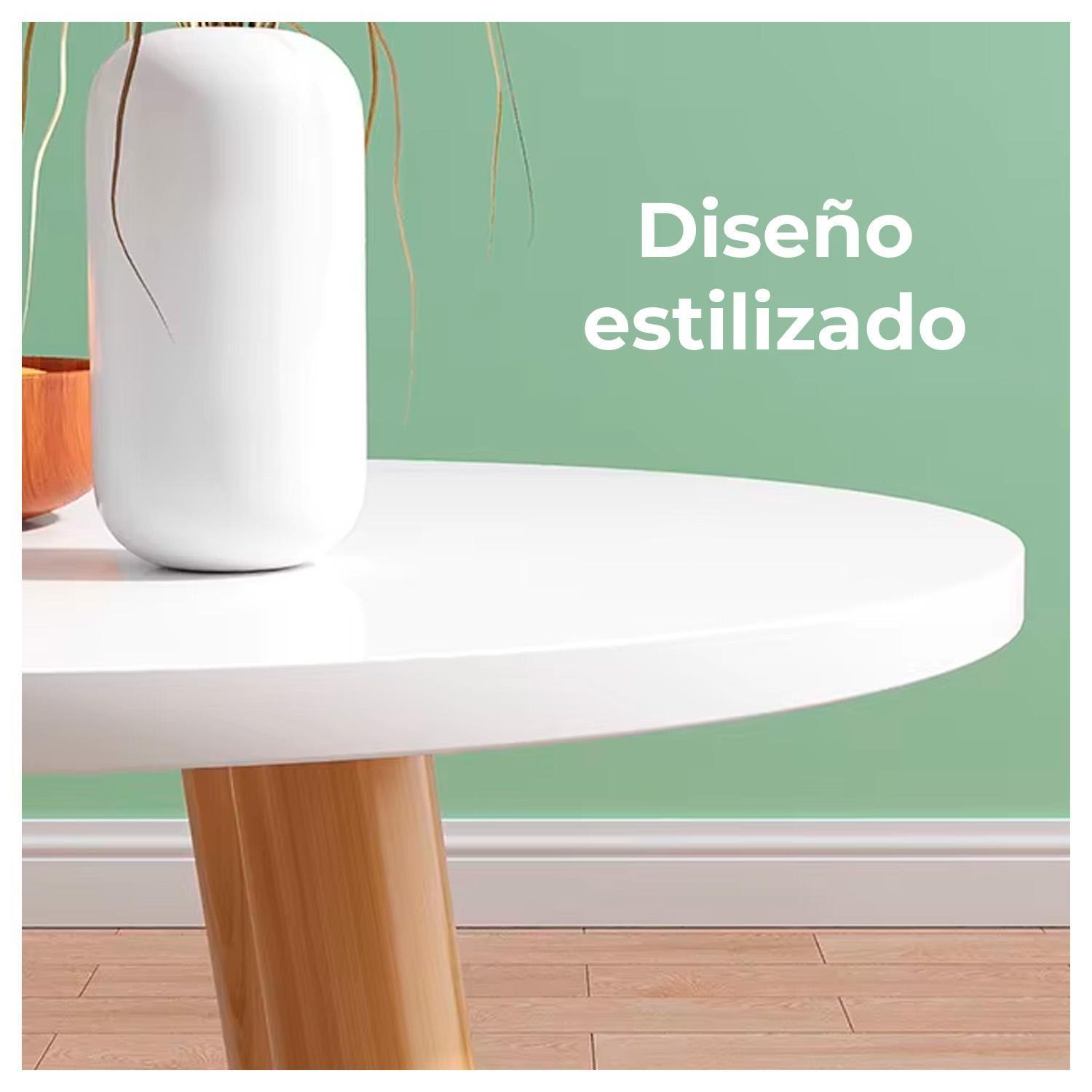 Mesa de Centro con Mesa Auxiliar Diseño Elegante-3