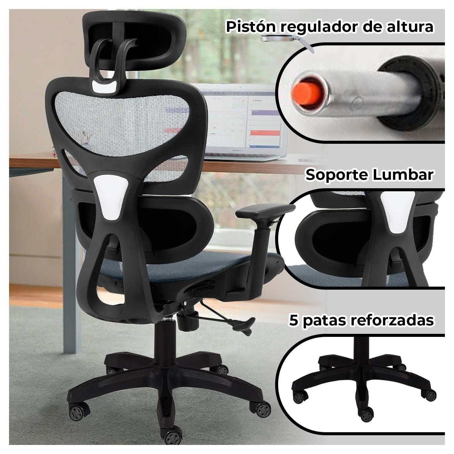 Silla Ejecutiva Ergonómica Comodidad y Diseño Moderno-1