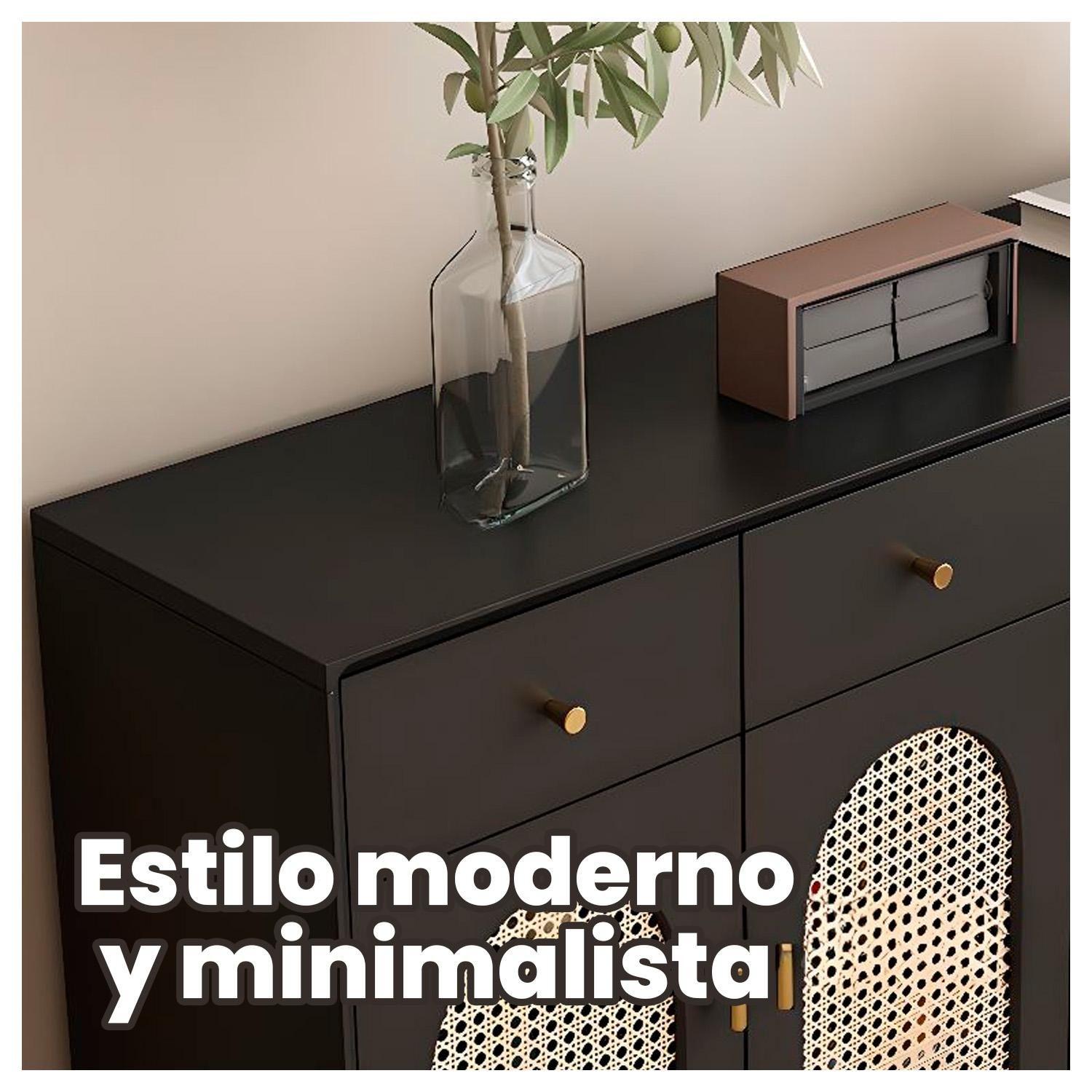 Zapatera de Estilo Vintage Mueble Organizador Cajones y Puertas-2