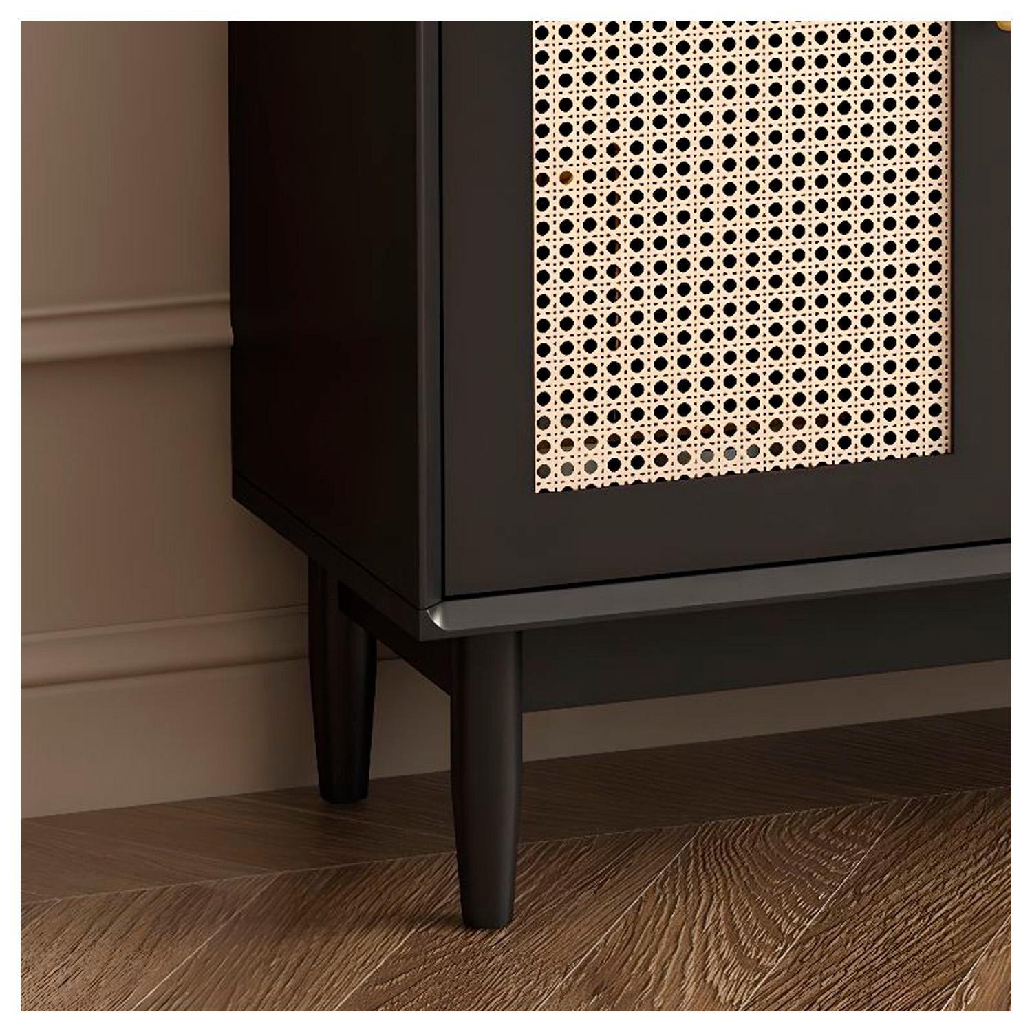 Zapatera de Estilo Vintage Mueble Organizador Cajones y Puertas-4