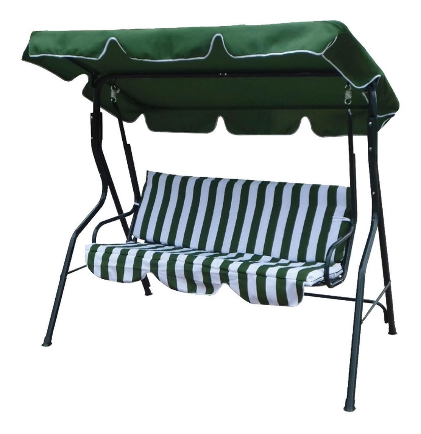 Silla Columpio Para Terraza Al Aire Libre Para 3 Personas-0