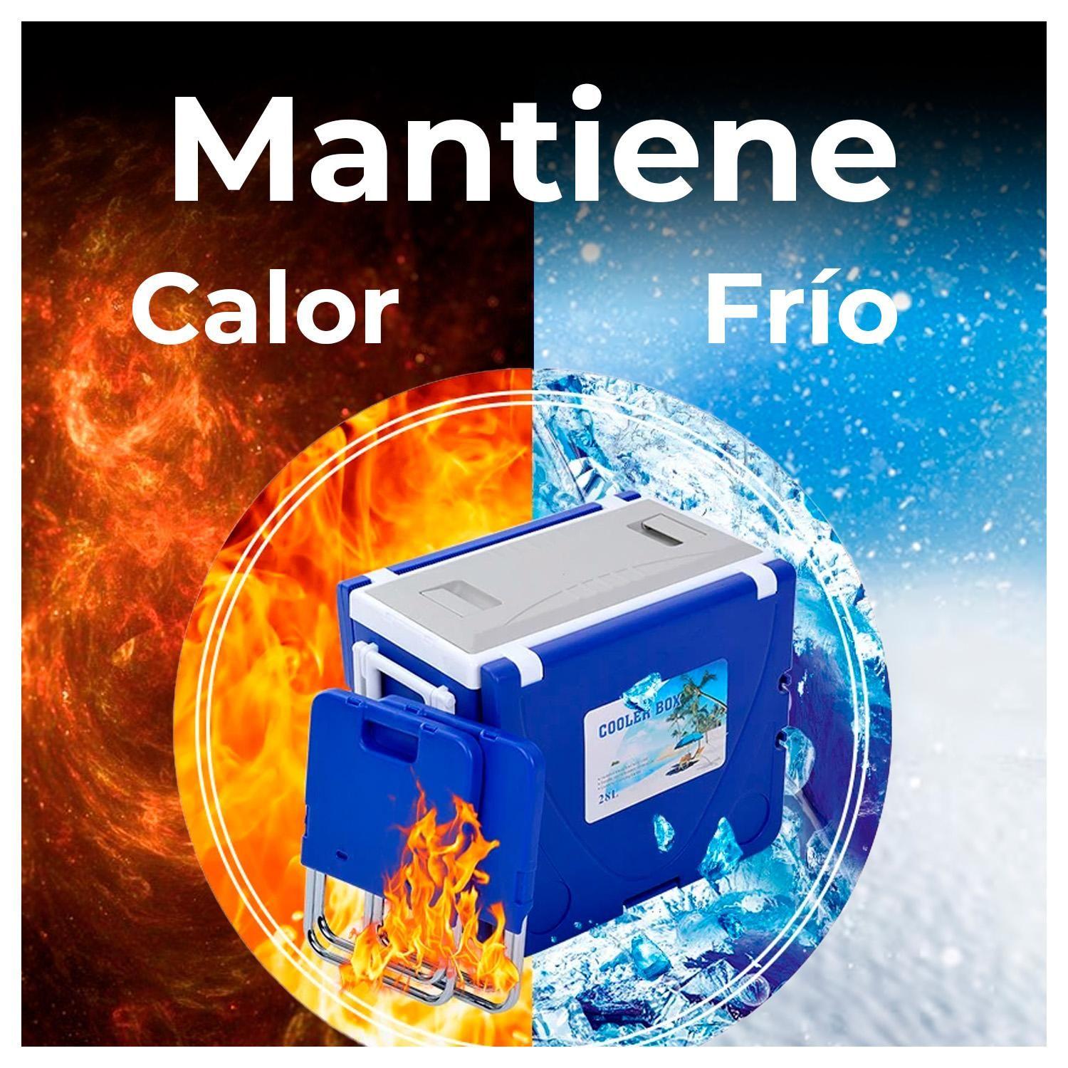 Mesa Cooler 2 en 1 de 32 Ltrs con Asientos y Ruedas-3