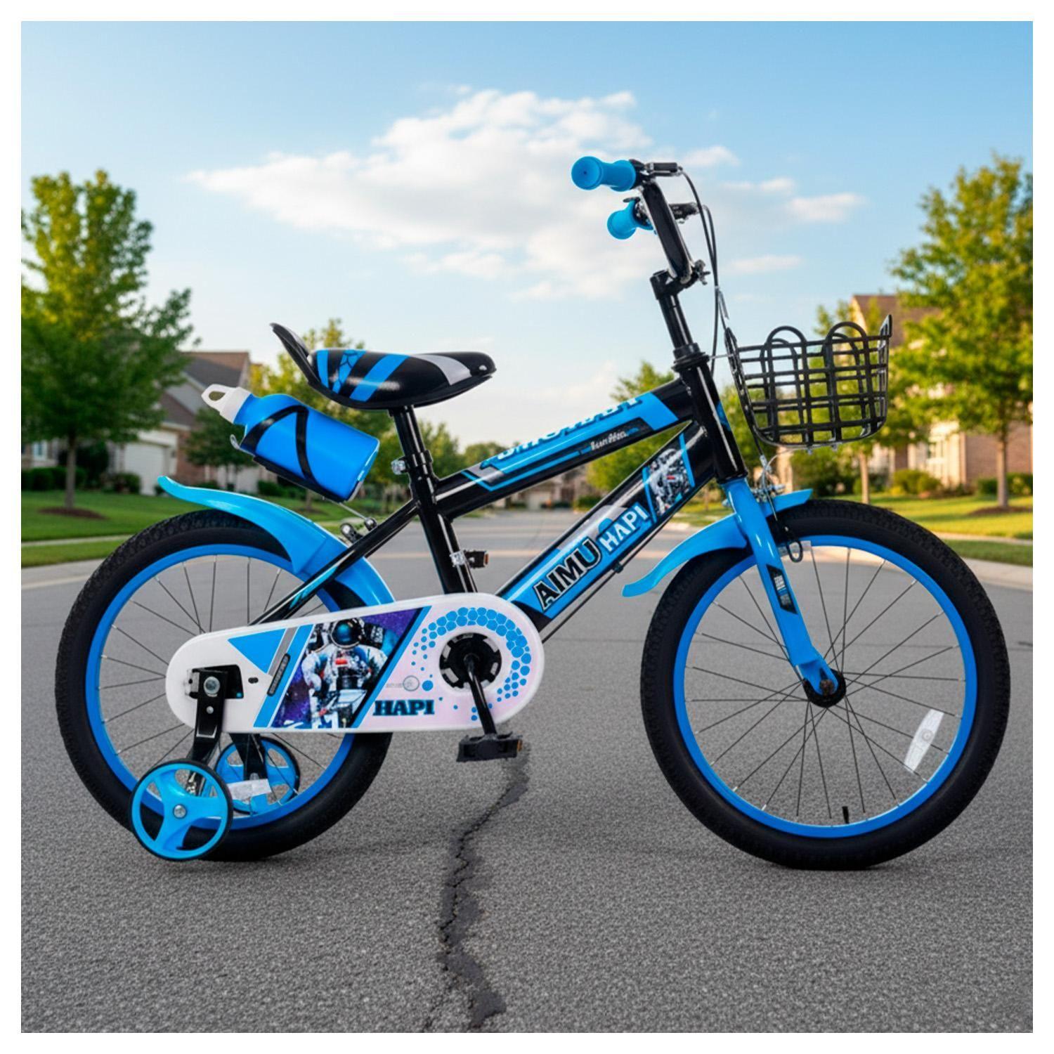 Bicicleta Infantil Aro 20 con Canasto y Botella para Niños-2