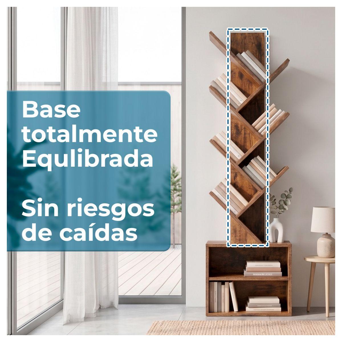 Estante Mueble Biblioteca organizador para libros 6 niveles-3