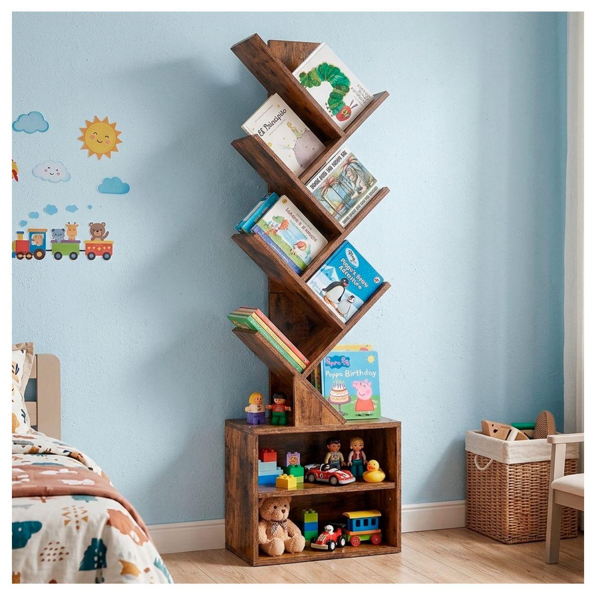 Estante Mueble Biblioteca organizador para libros 6 niveles-5