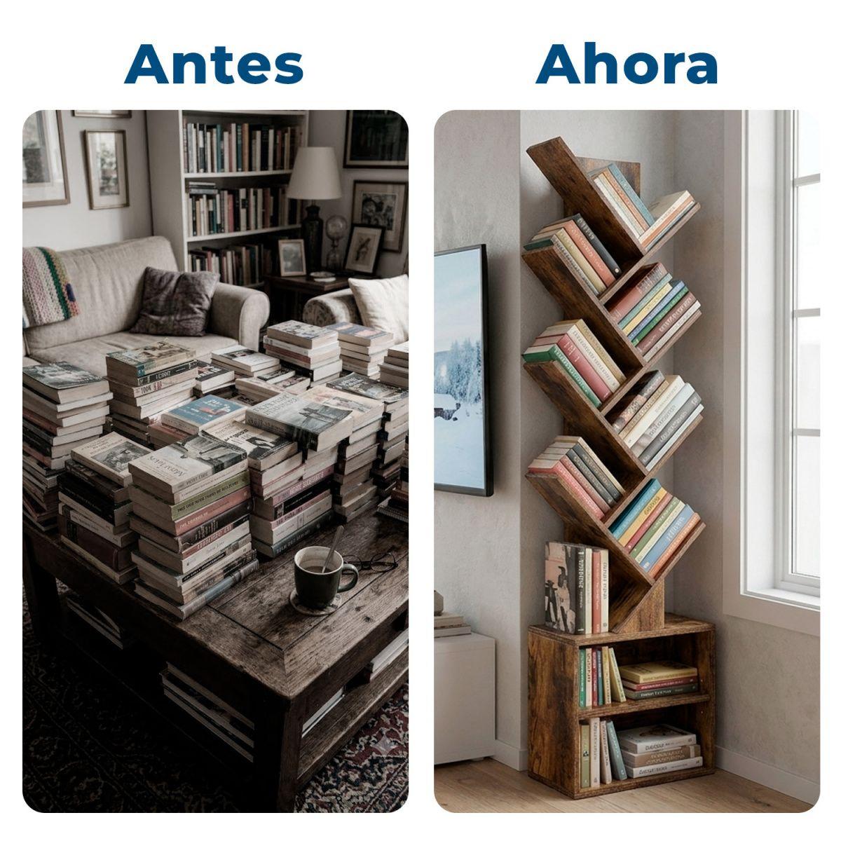 Estante Mueble Biblioteca organizador para libros 6 niveles-6