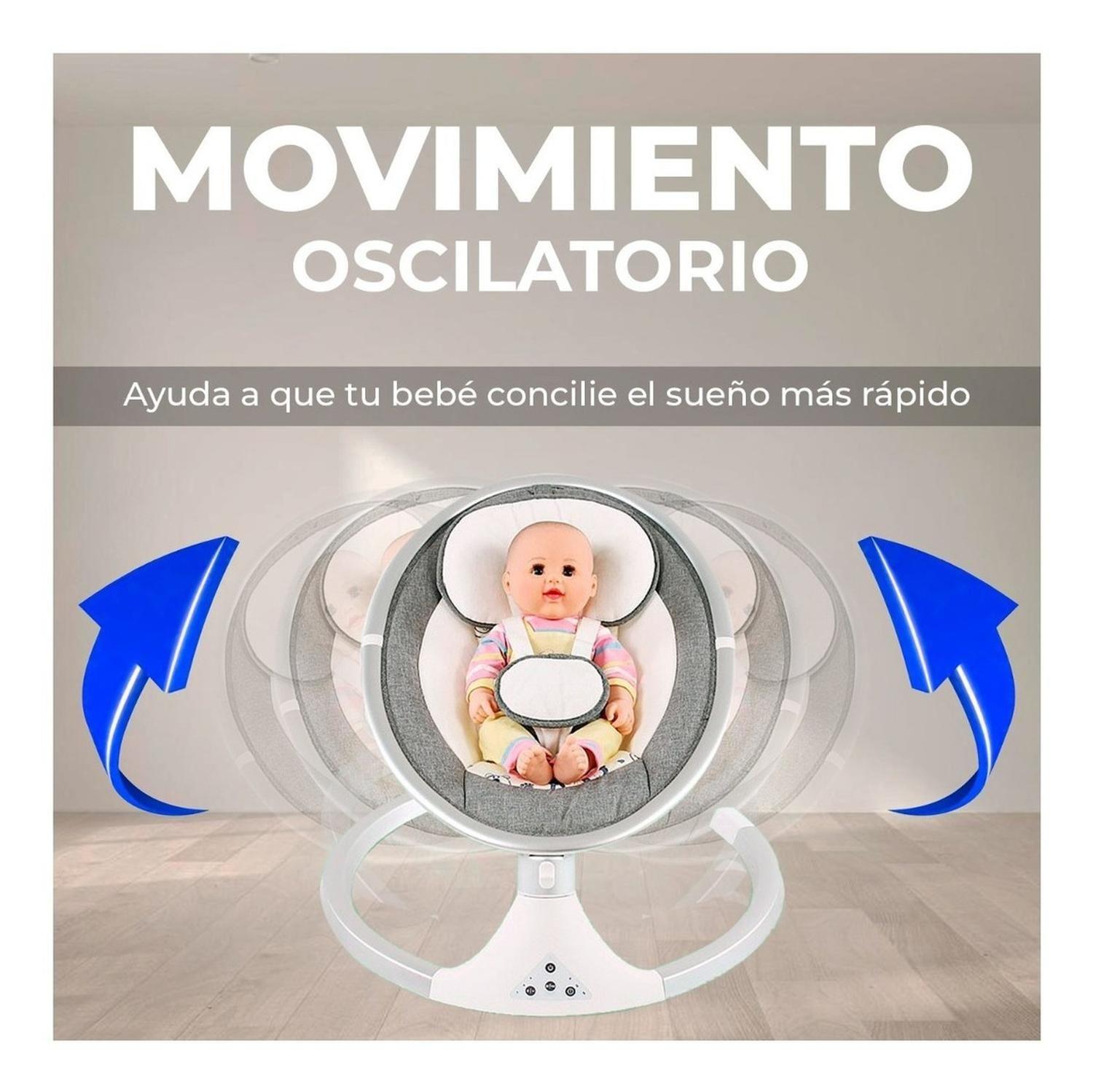 Silla Cuna Mecedora Automática Bebe Control Remoto-1