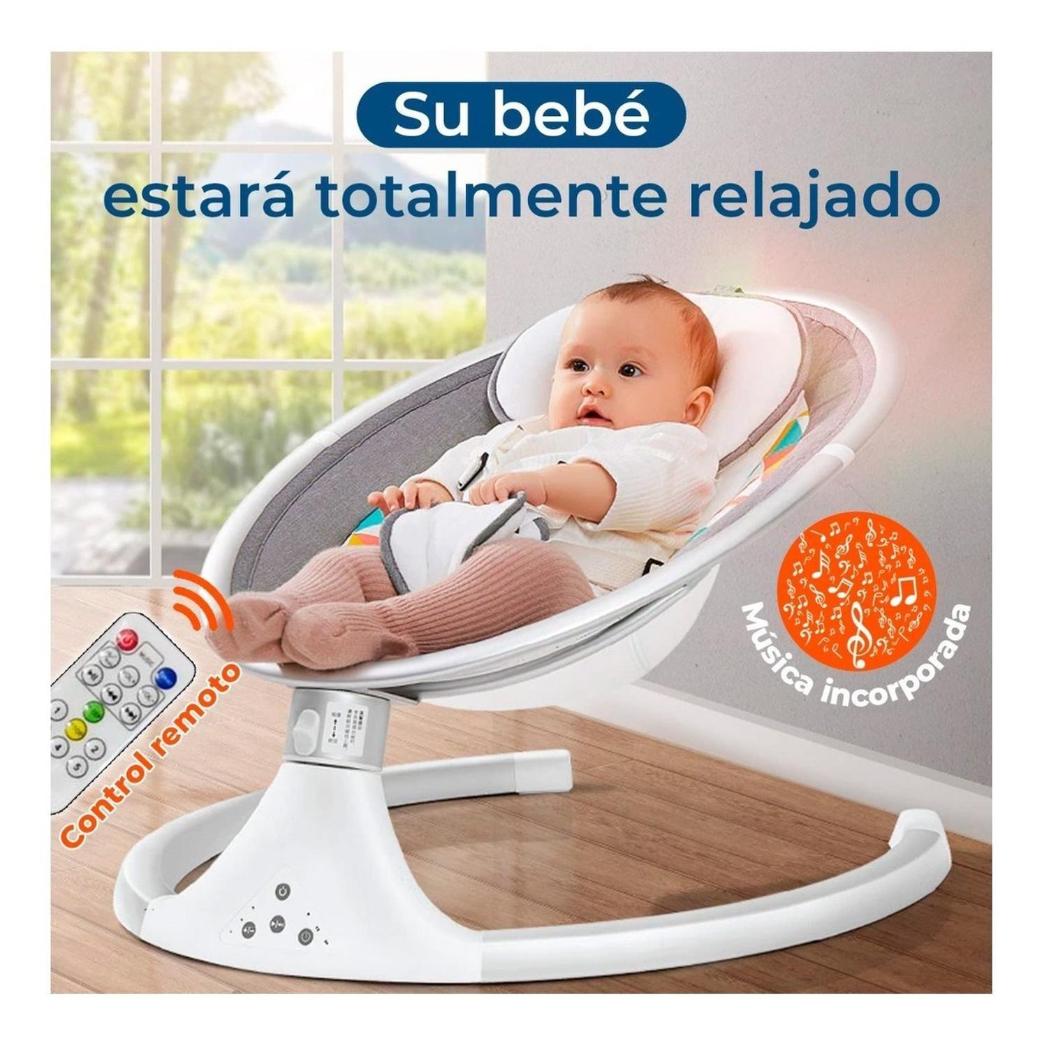 Silla Cuna Mecedora Automática Bebe Control Remoto-2