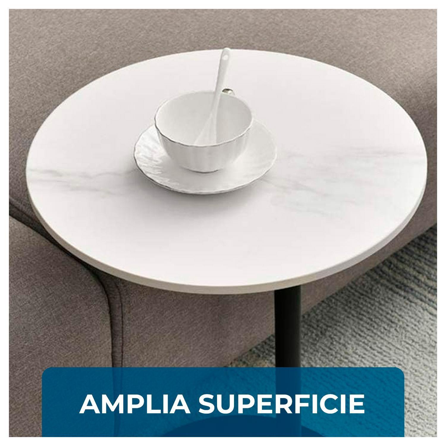 Mesa Auxiliar con Ruedas Moderno Elegante para Sala o Dormitorio-2