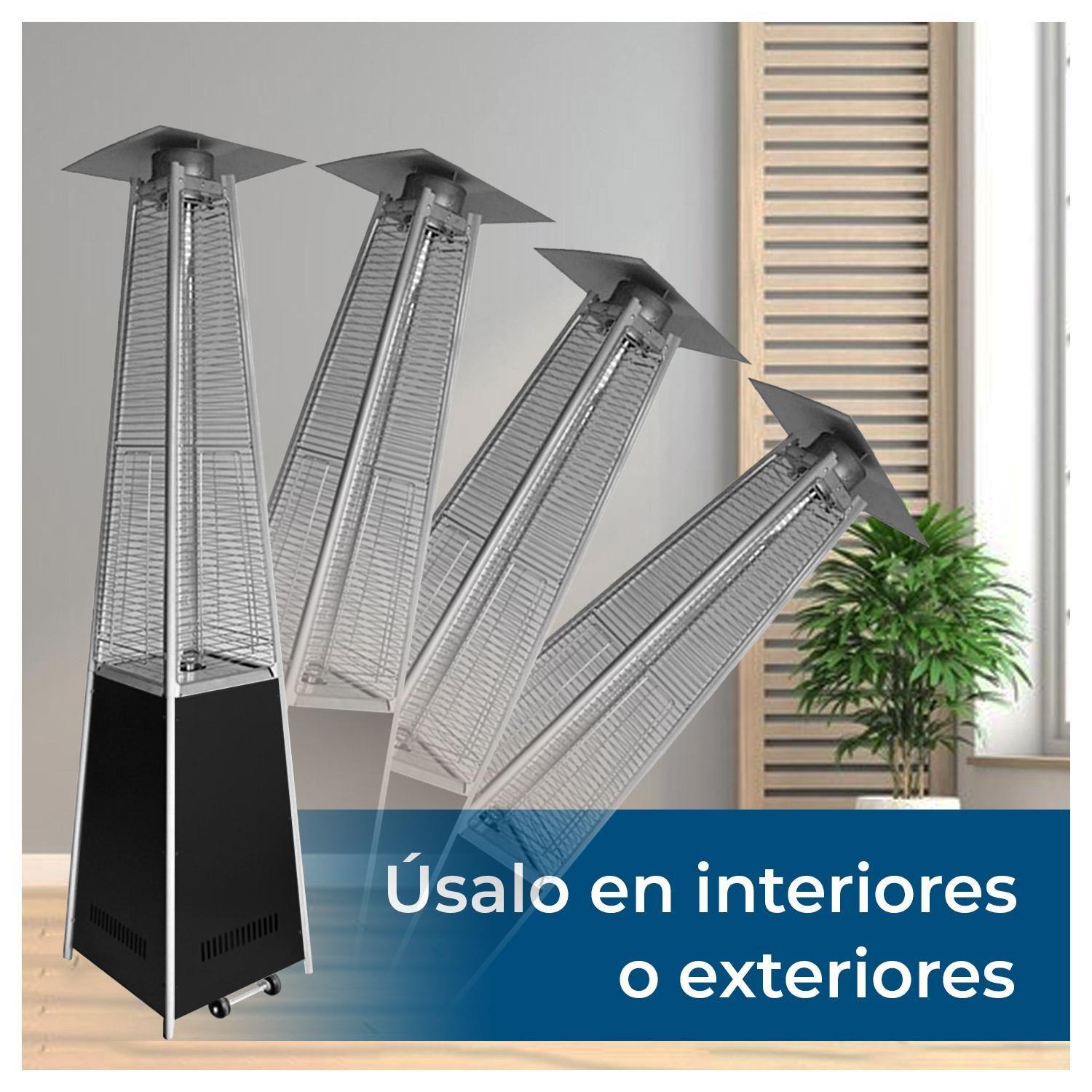 Estufa De Patio Pirámide Acero-3