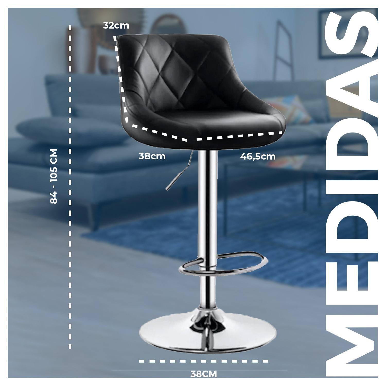 Pack 6 Silla Piso Bar Taburete con Respaldo Ovalados-3