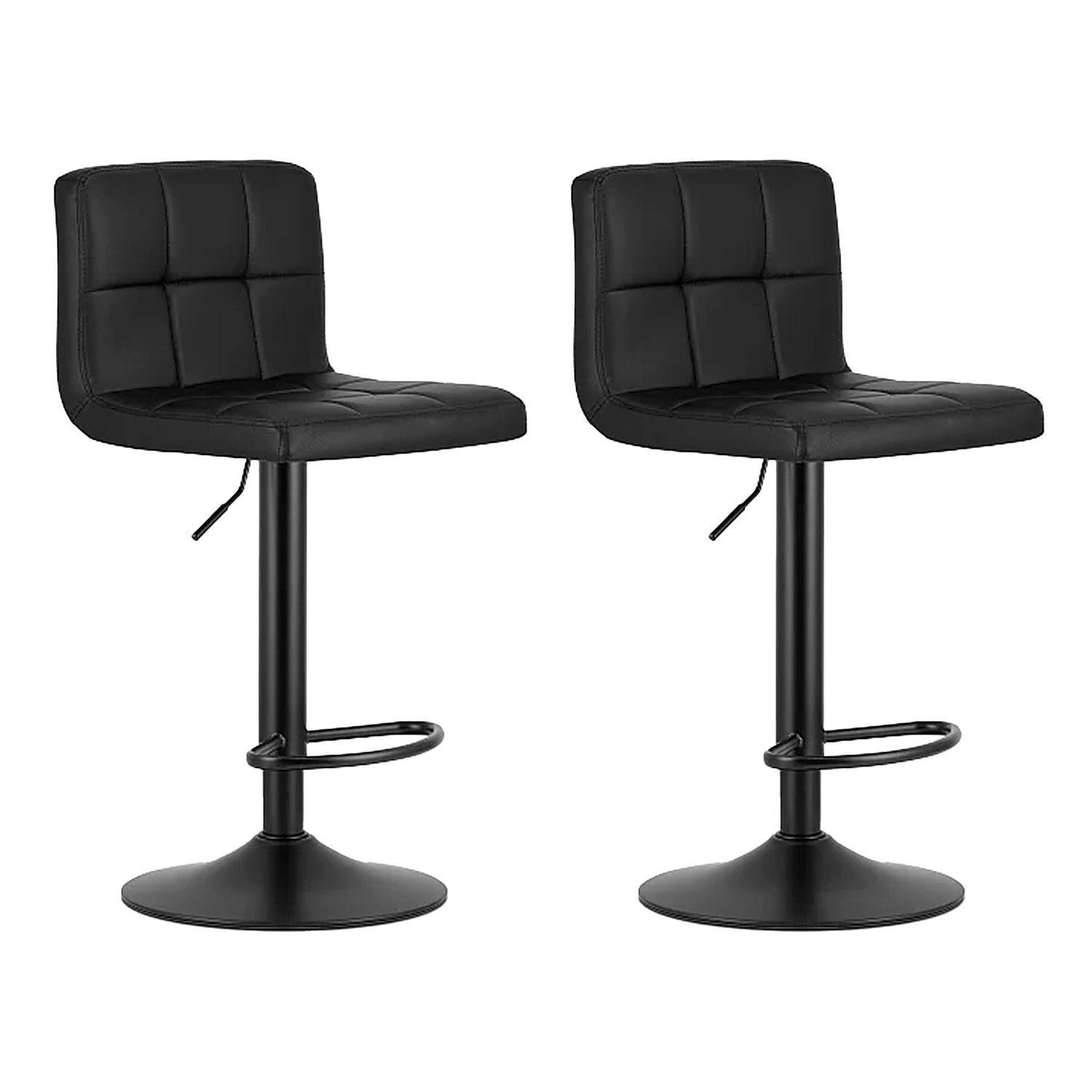 Silla de Bar con Base Mate y Altura Regulable Diseño Moderno-0