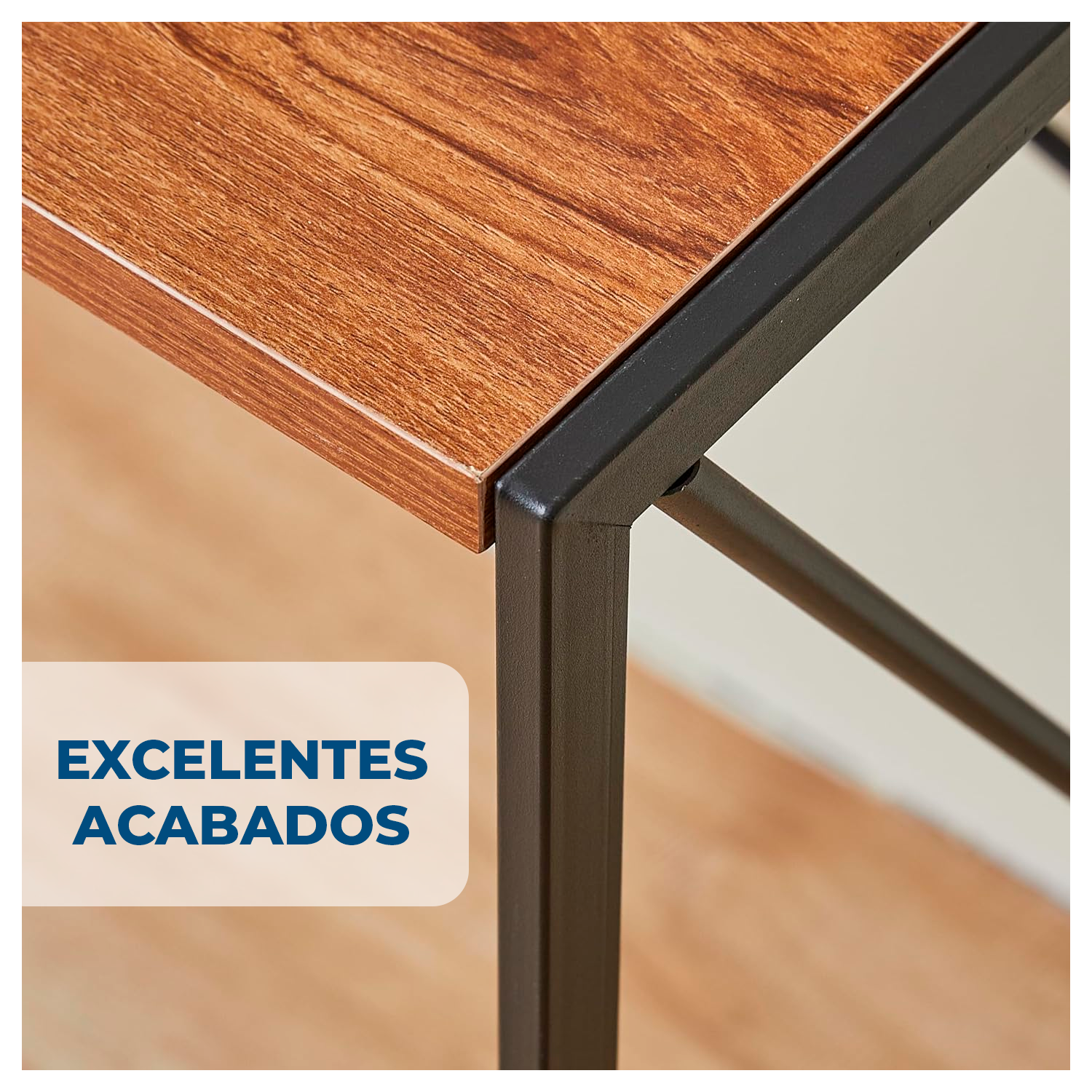 Escritorio Minimalista 100x50cm de Metal Diseño Elegante-3