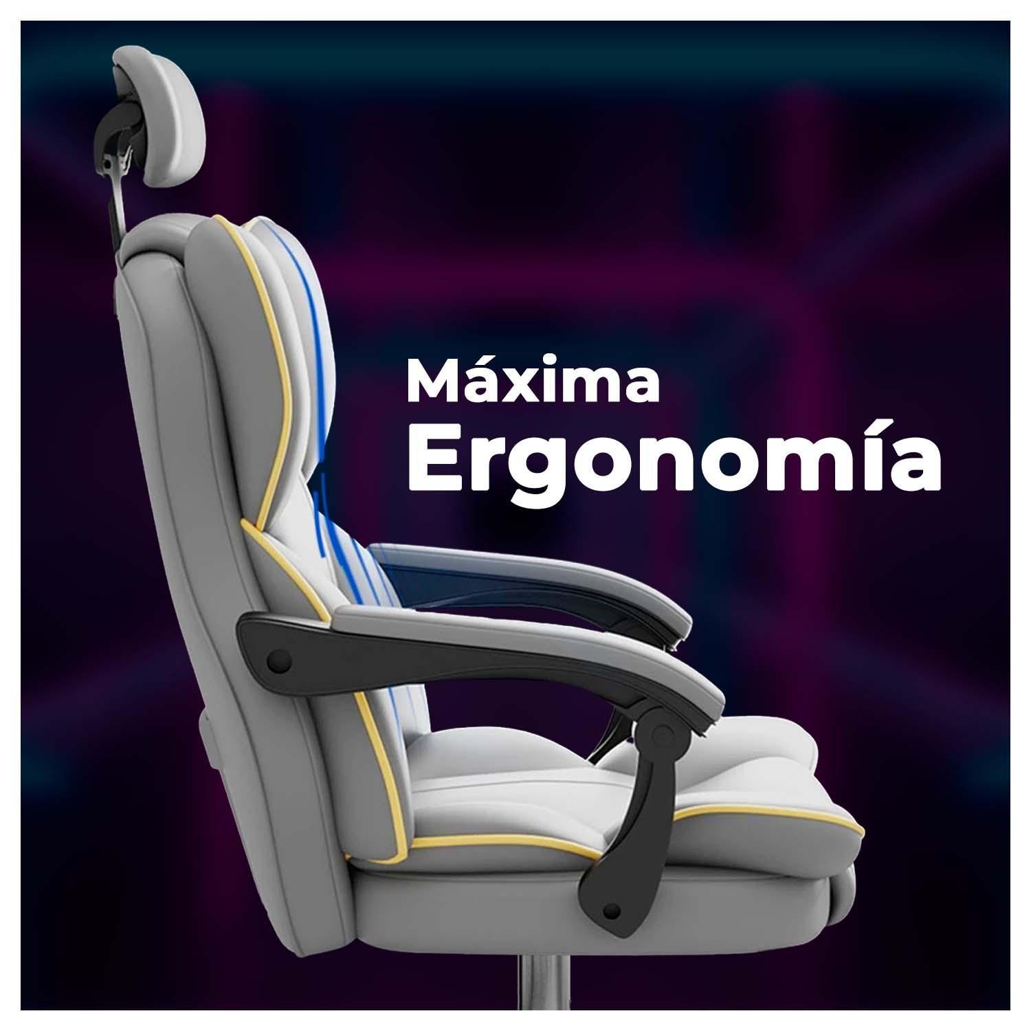 Silla de Oficina Escritorio Ejecutiva Ergonómica Reclinable-2