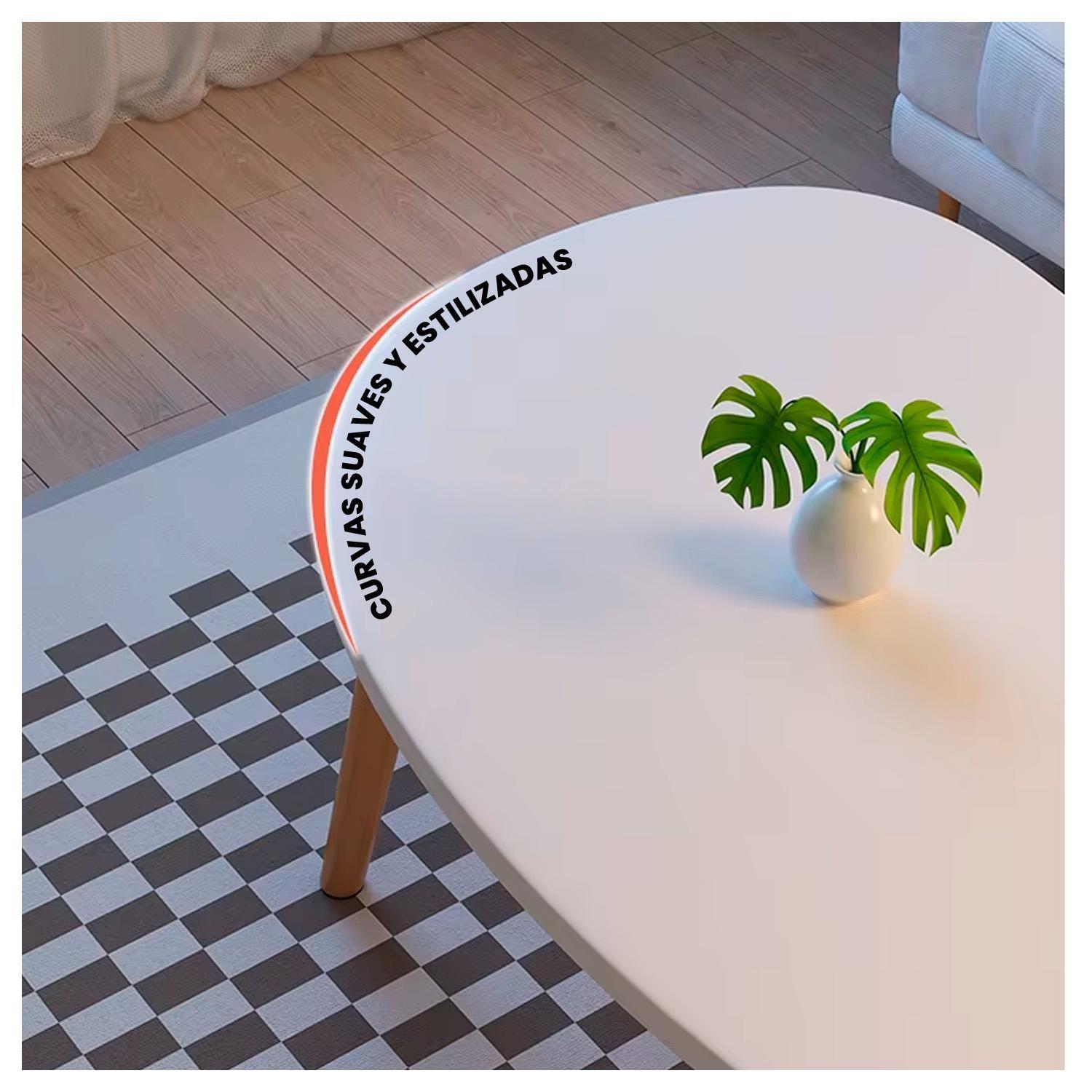 Mesa de Centro Minimalista Diseño Nórdico y Elegante-3