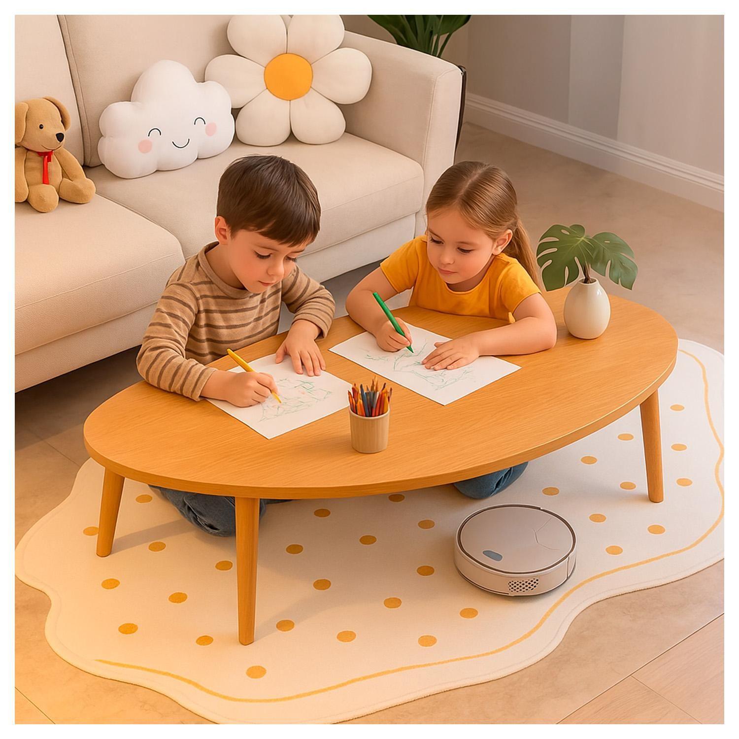 Mesa de Centro Minimalista Diseño Nórdico y Elegante-4