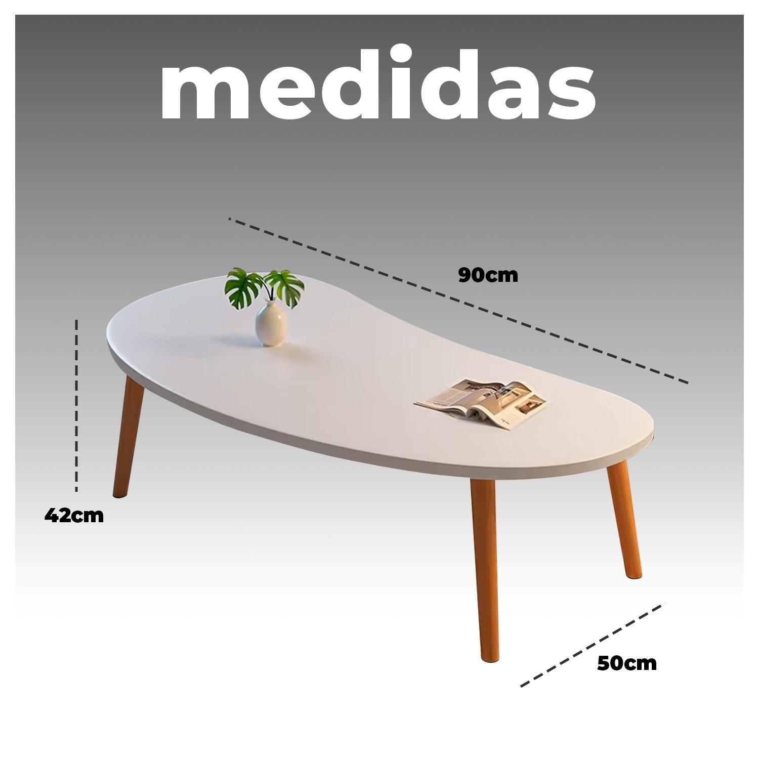 Mesa de Centro Minimalista Diseño Nórdico y Elegante-5