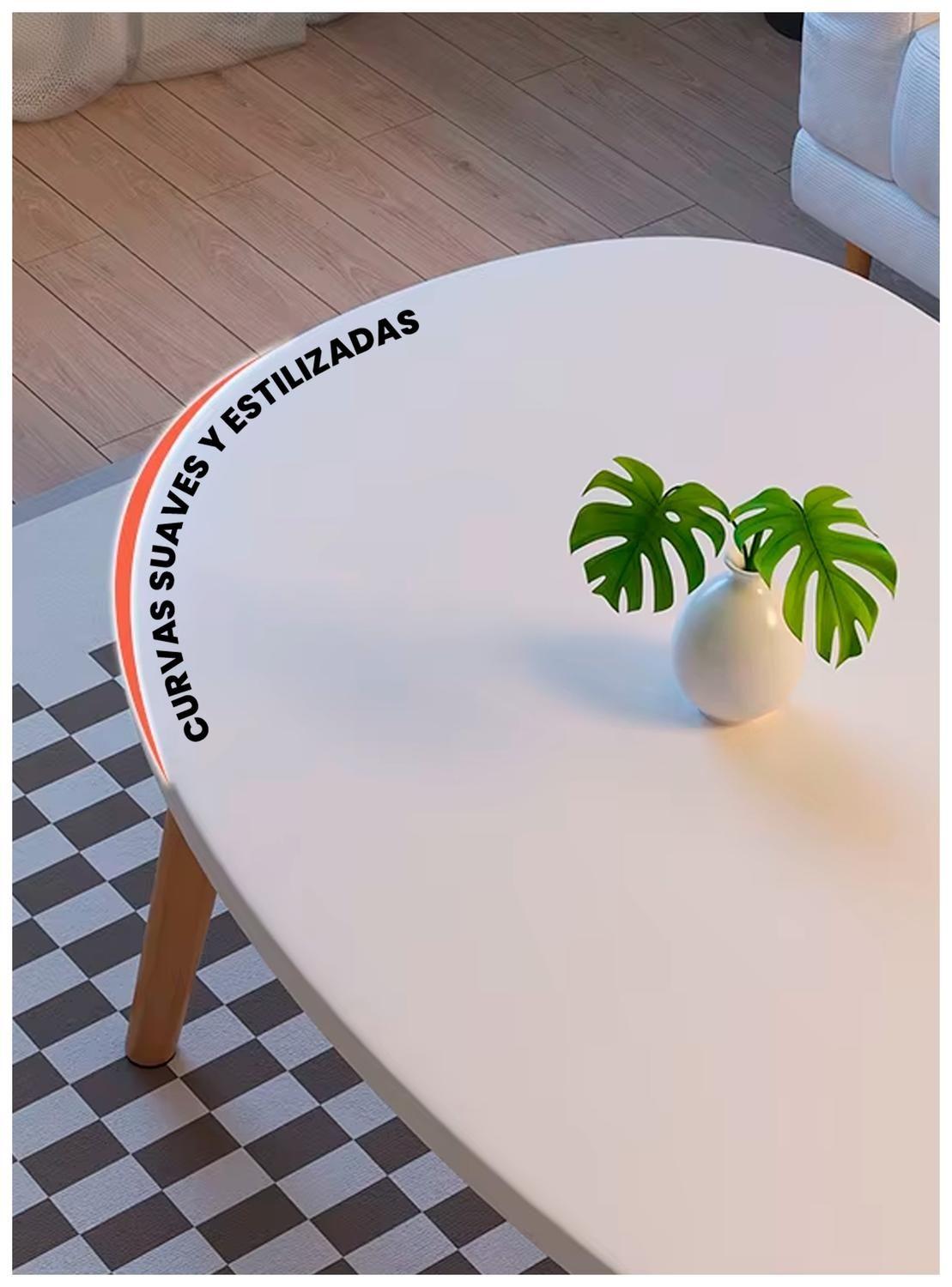 Mesa de Centro Minimalista Diseño Nórdico y Elegante-3