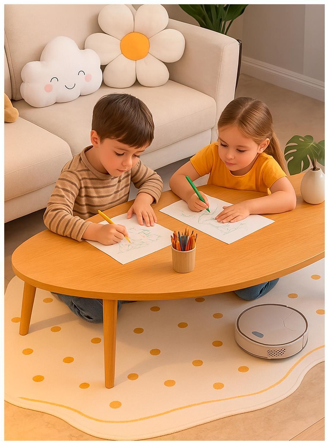 Mesa de Centro Minimalista Diseño Nórdico y Elegante-4