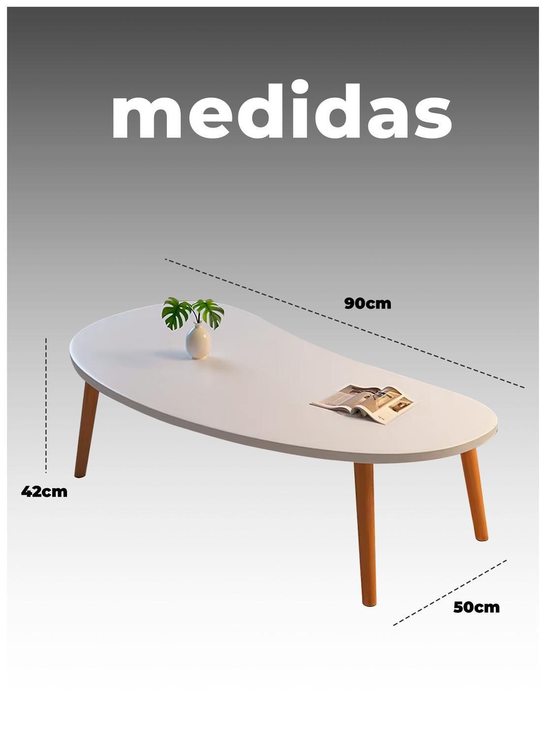 Mesa de Centro Minimalista Diseño Nórdico y Elegante-5