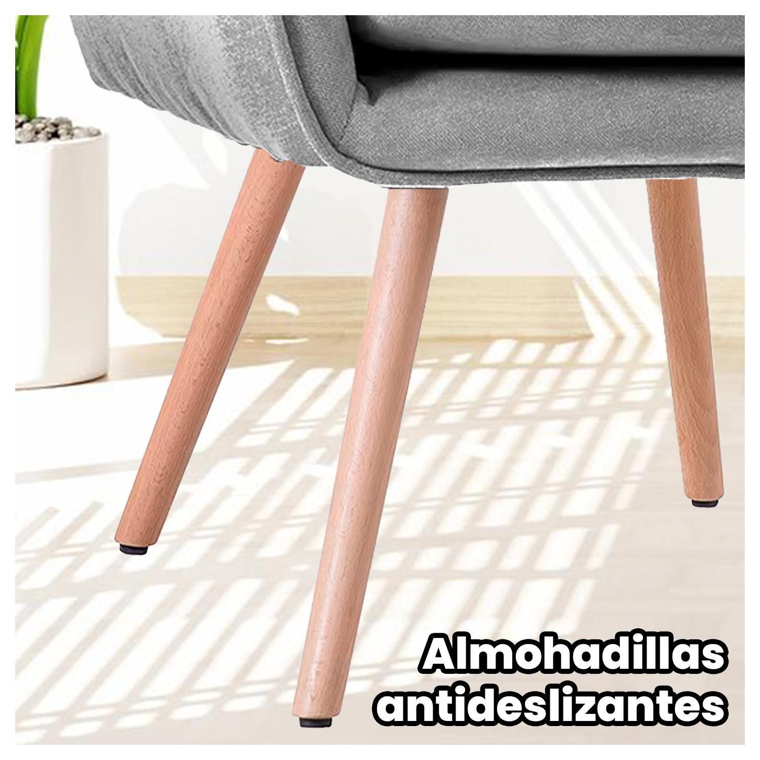 Pack 2 Sillón Poltrona Decorativo con Diseño Nórdico-3