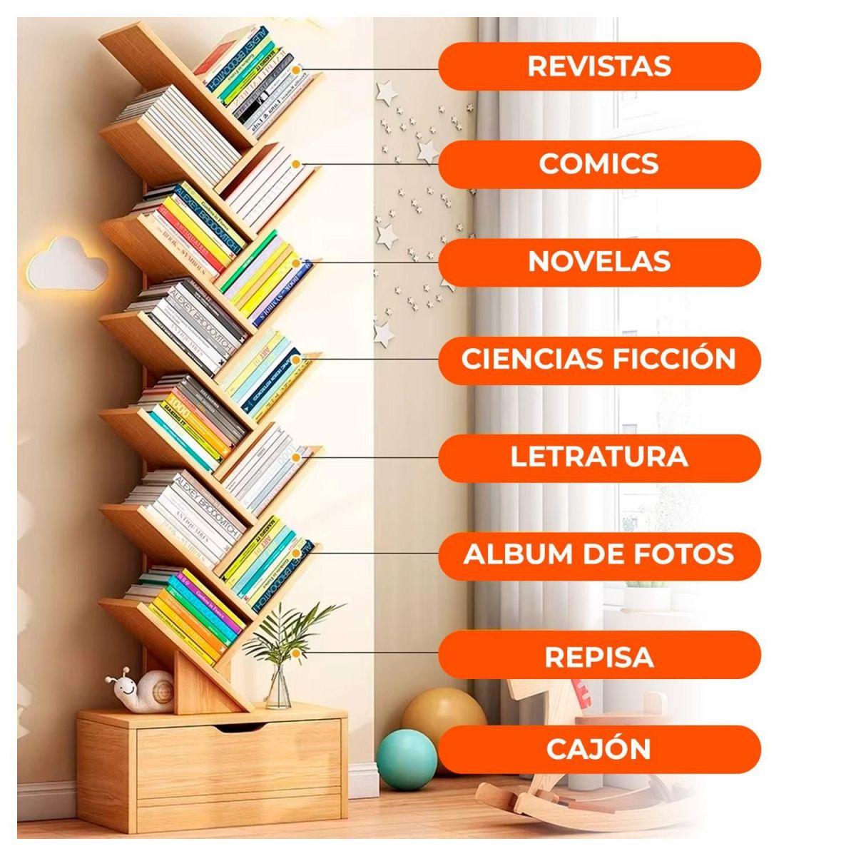 Librero Innovador en Zigzag para Hogar y Oficina-4
