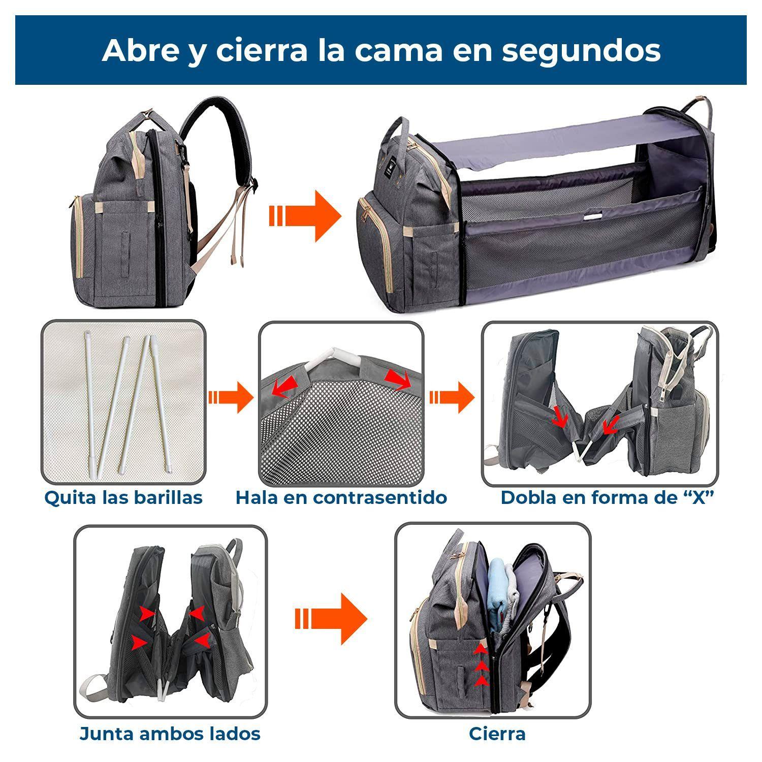 Mochila Pañalera Maternal 3 en 1 -3