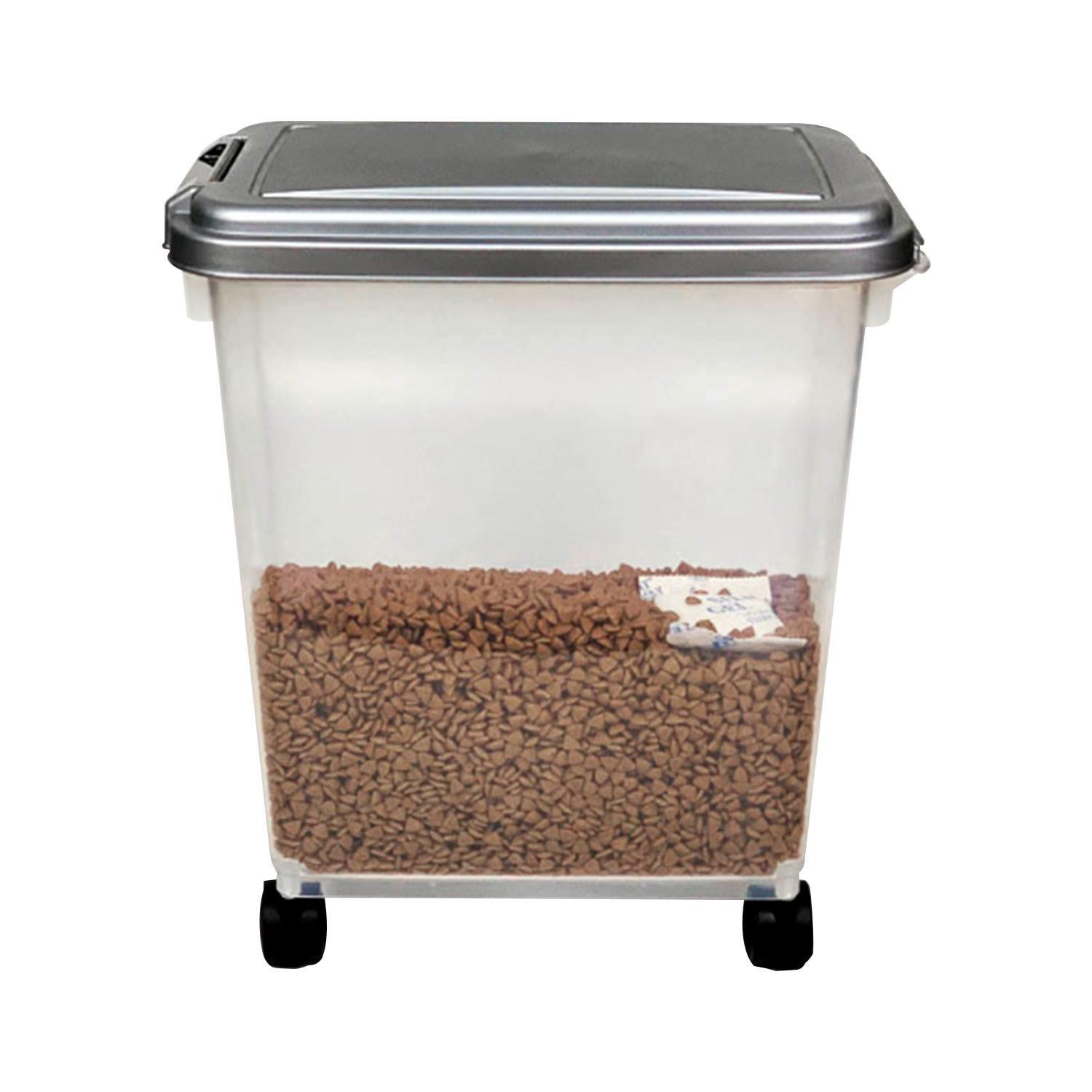 Contenedor Hermético para Comida de Mascotas con Ruedas-0