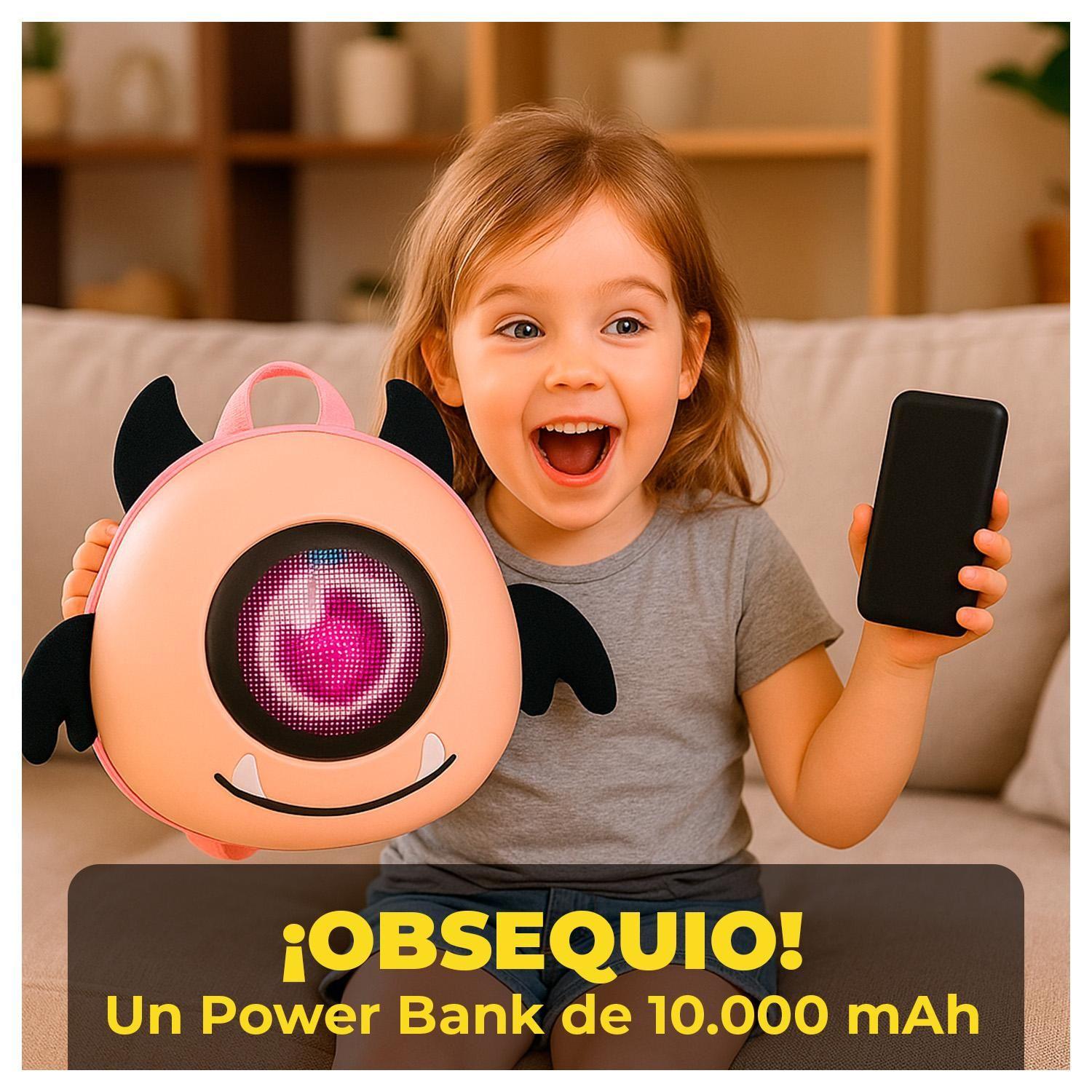 Mochila infantil con Pantalla LED Personalizable y Power Bank-3