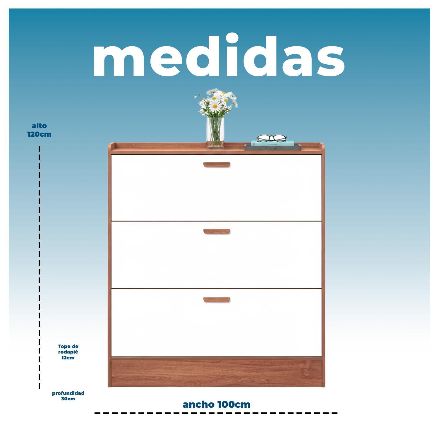 Zapatera Mueble Organizador 3 Niveles XXL para 25 pares-5