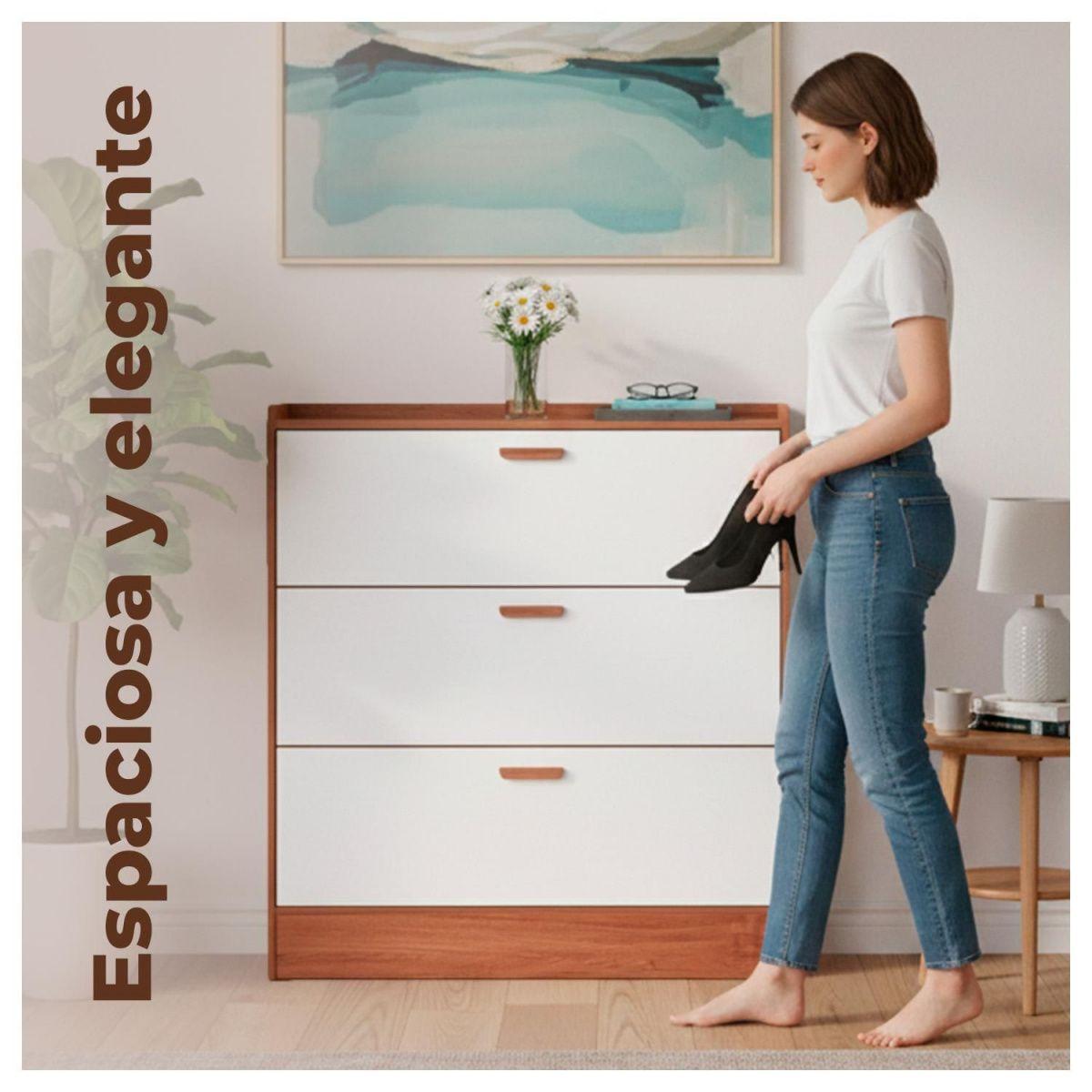 Zapatero Mueble Organizador 3 Niveles XXL para 25 pares-2