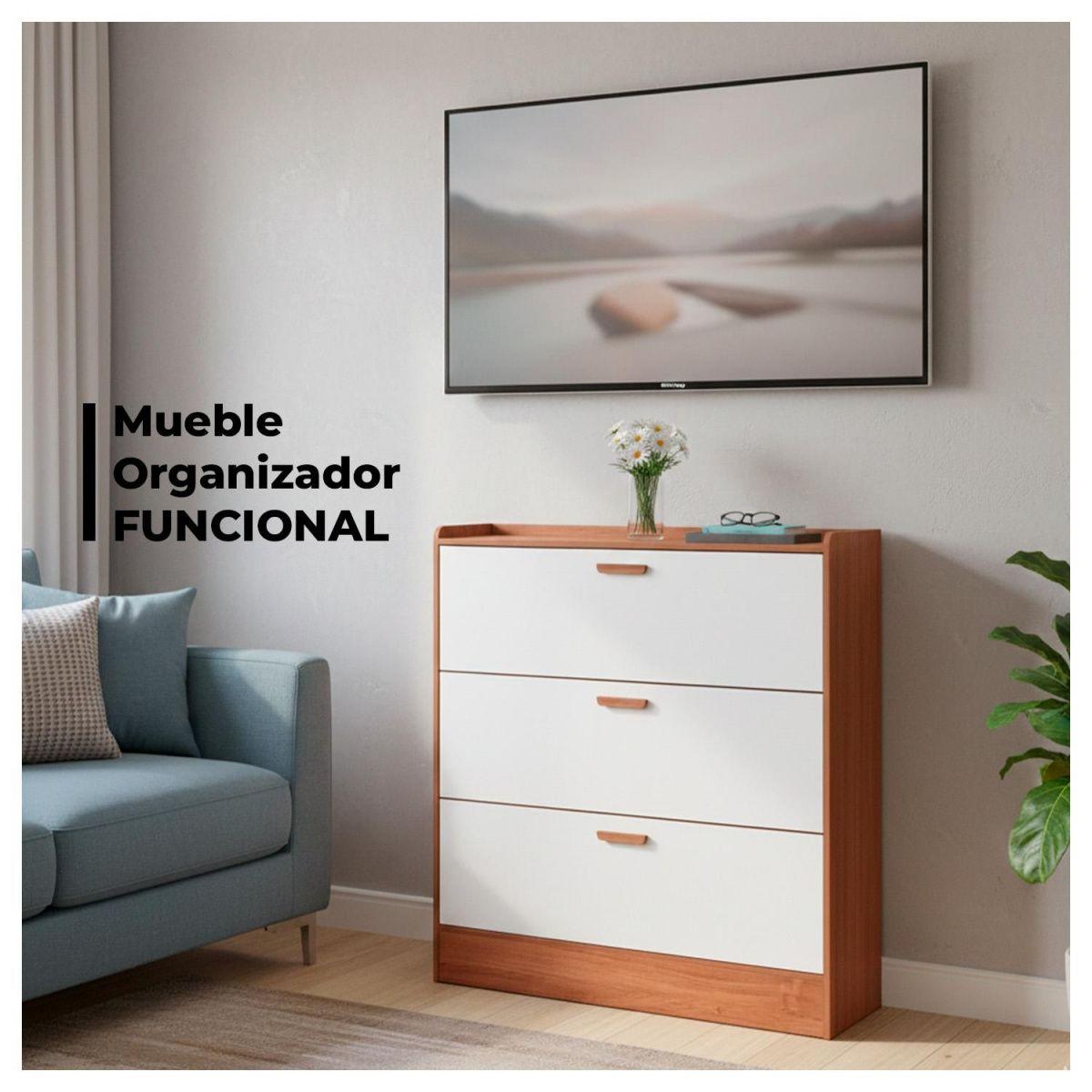 Zapatero Mueble Organizador 3 Niveles XXL para 25 pares-3