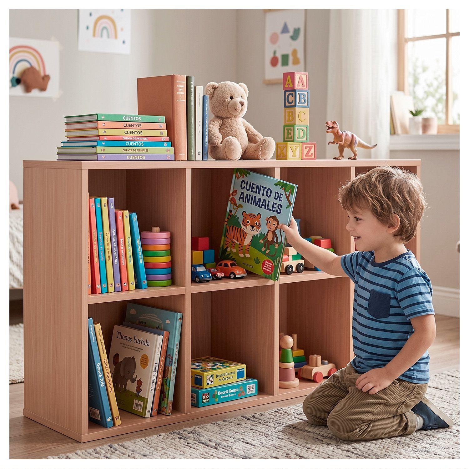Estante biblioteca organizador multifuncional 120x30x64-5