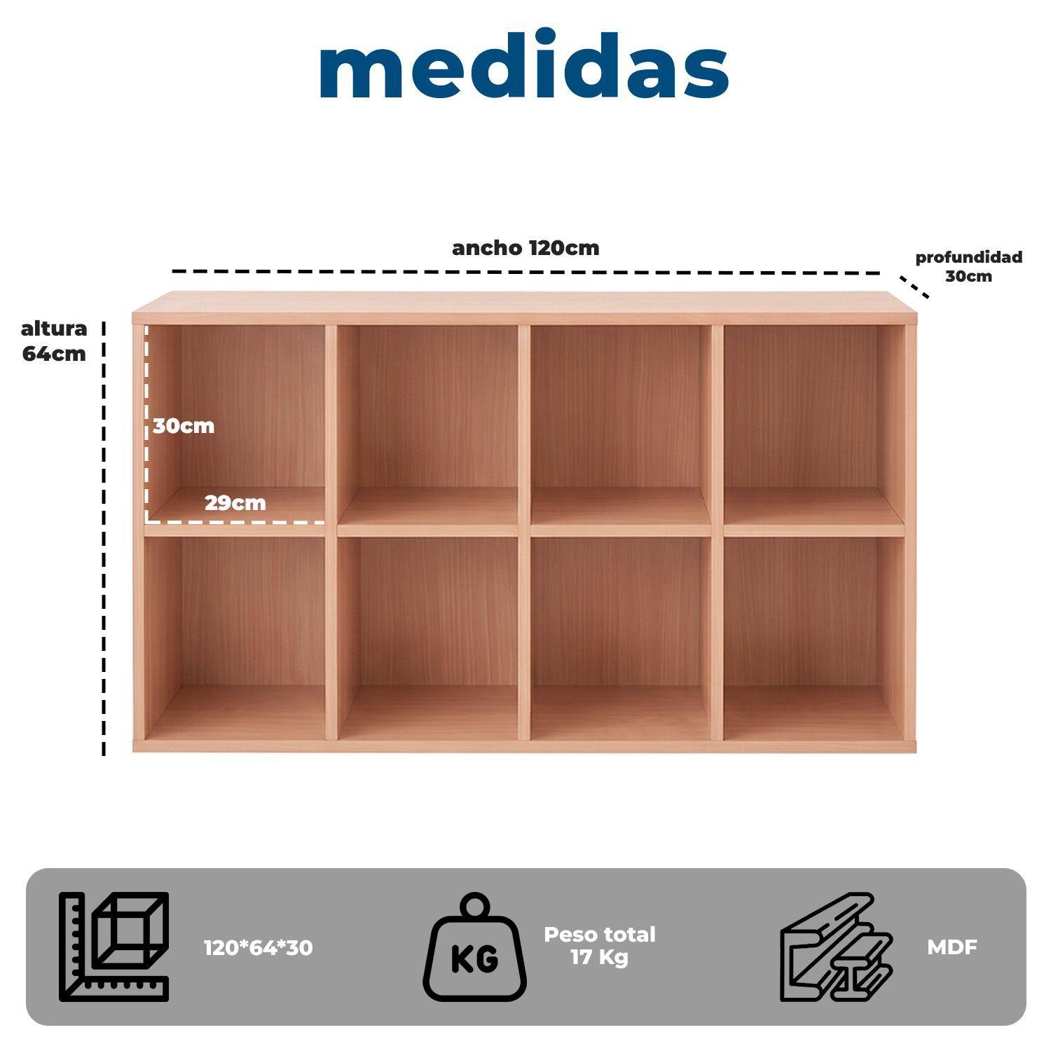 Estante biblioteca organizador multifuncional 120x30x64-7