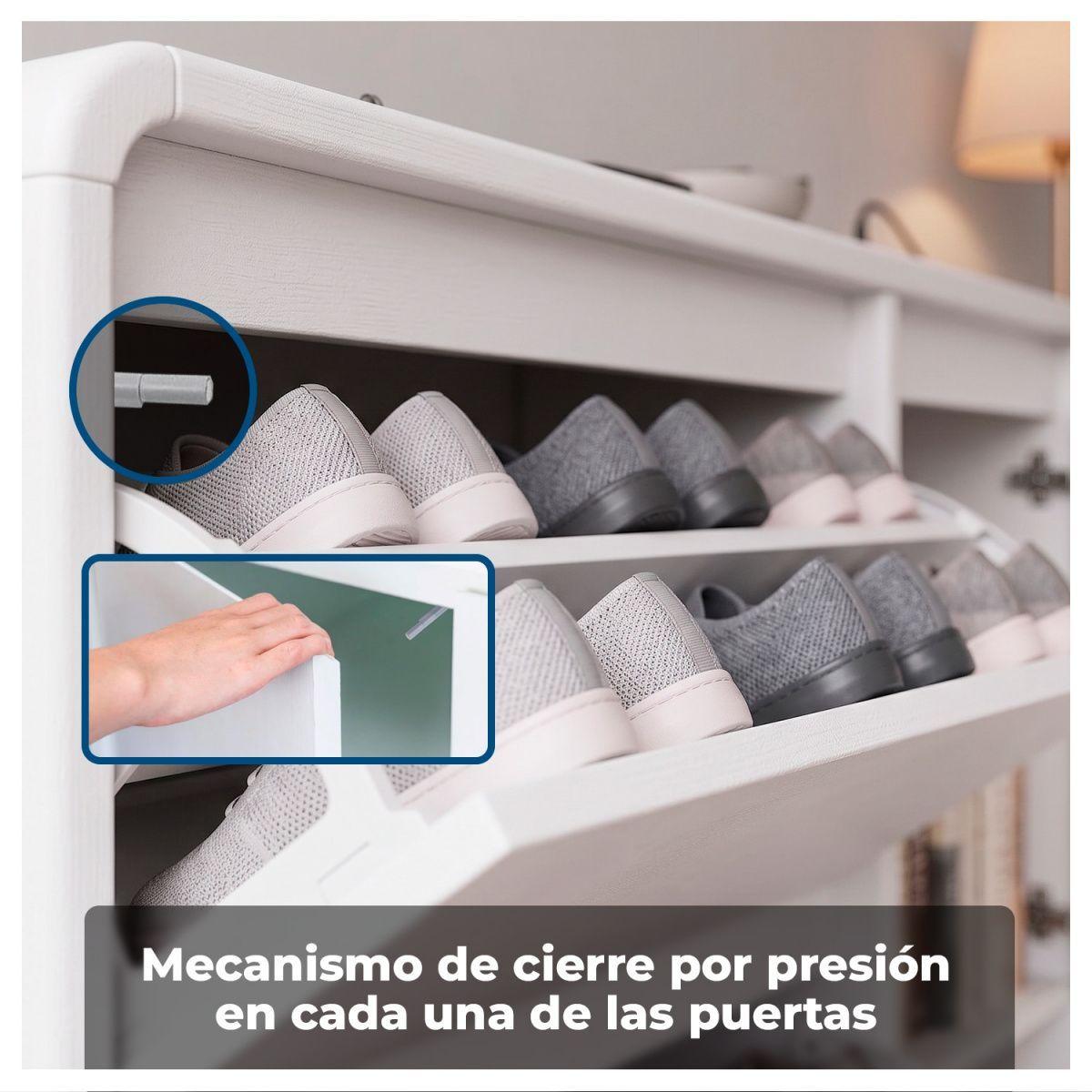 Zapatero Organizador Doble con Banqueta y Enchufe 160cm-4