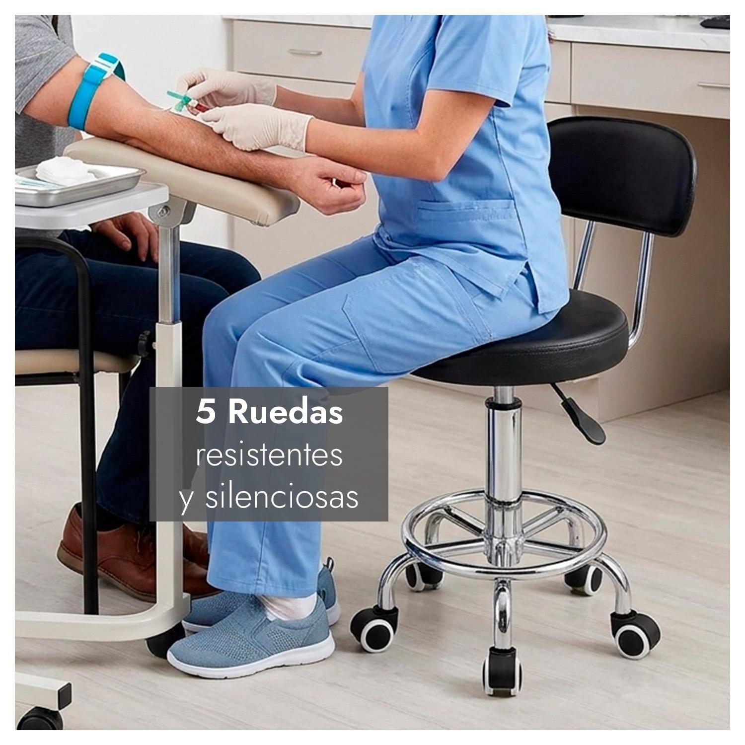 Pack 2 Silla Giratoria Multiuso con Ruedas Ajustable Ergonómica y Estética-4