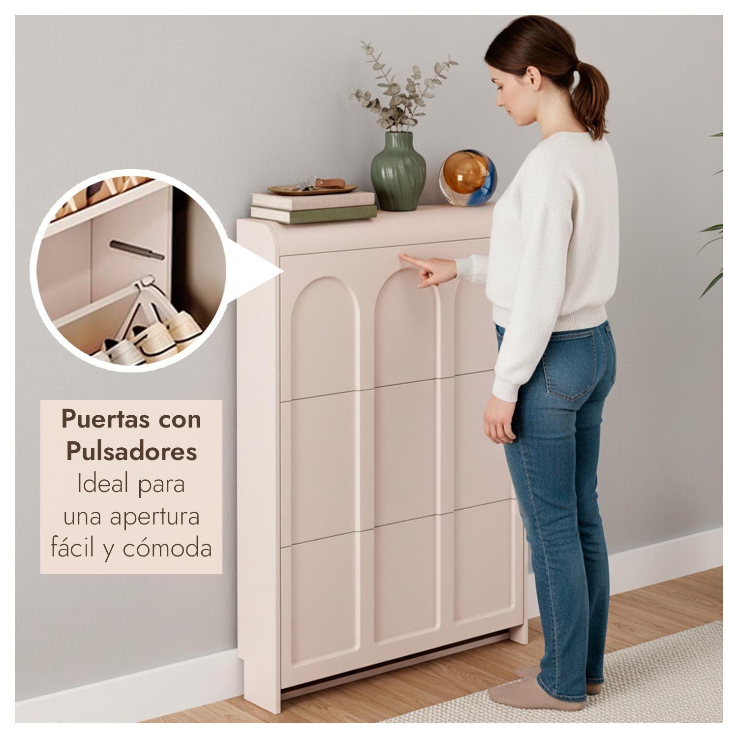 Zapatero Delgado Organizador De Zapatos Para Entrada 12 pares Moderno-4