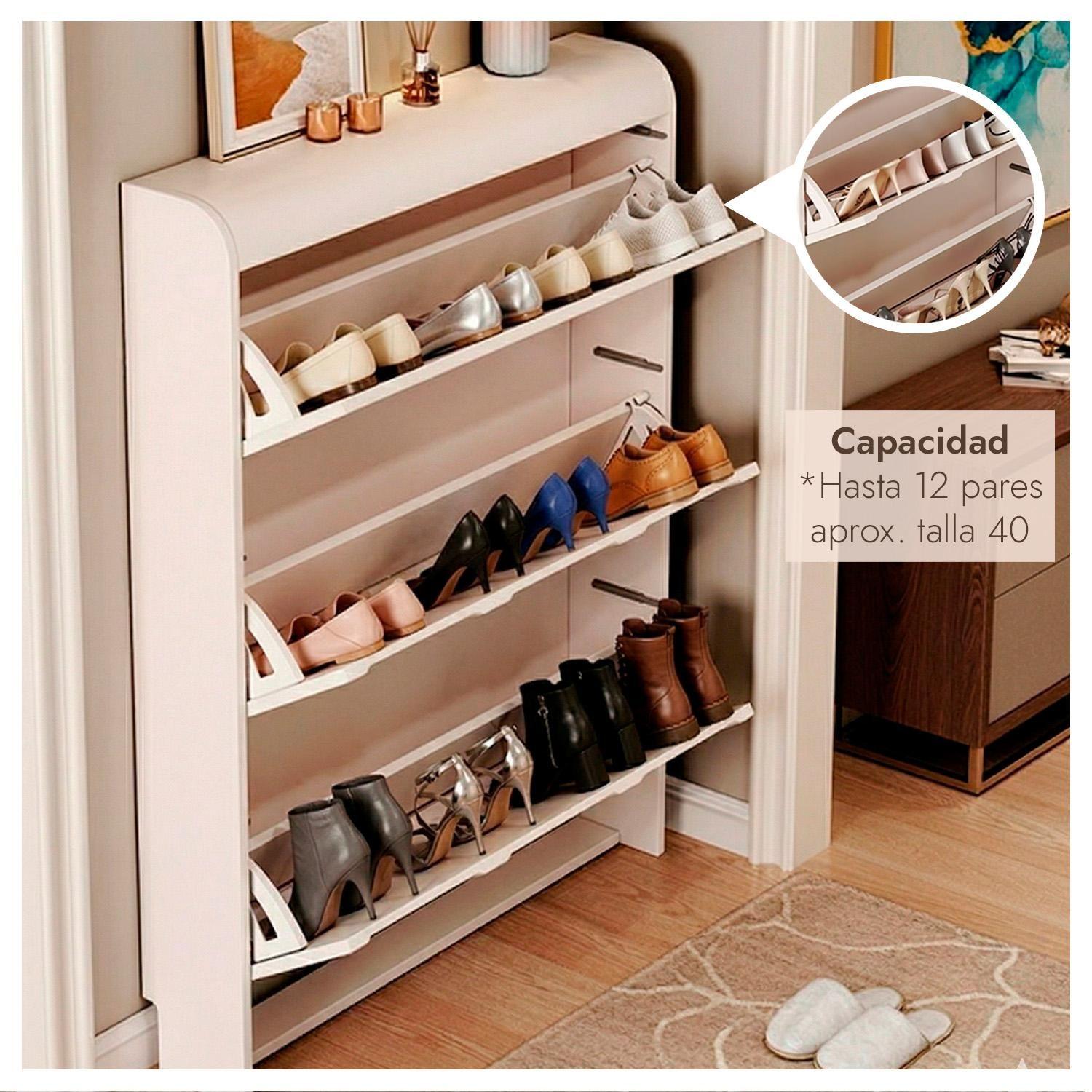 Zapatero Delgado Organizador De Zapatos Para Entrada 12 pares Moderno-5