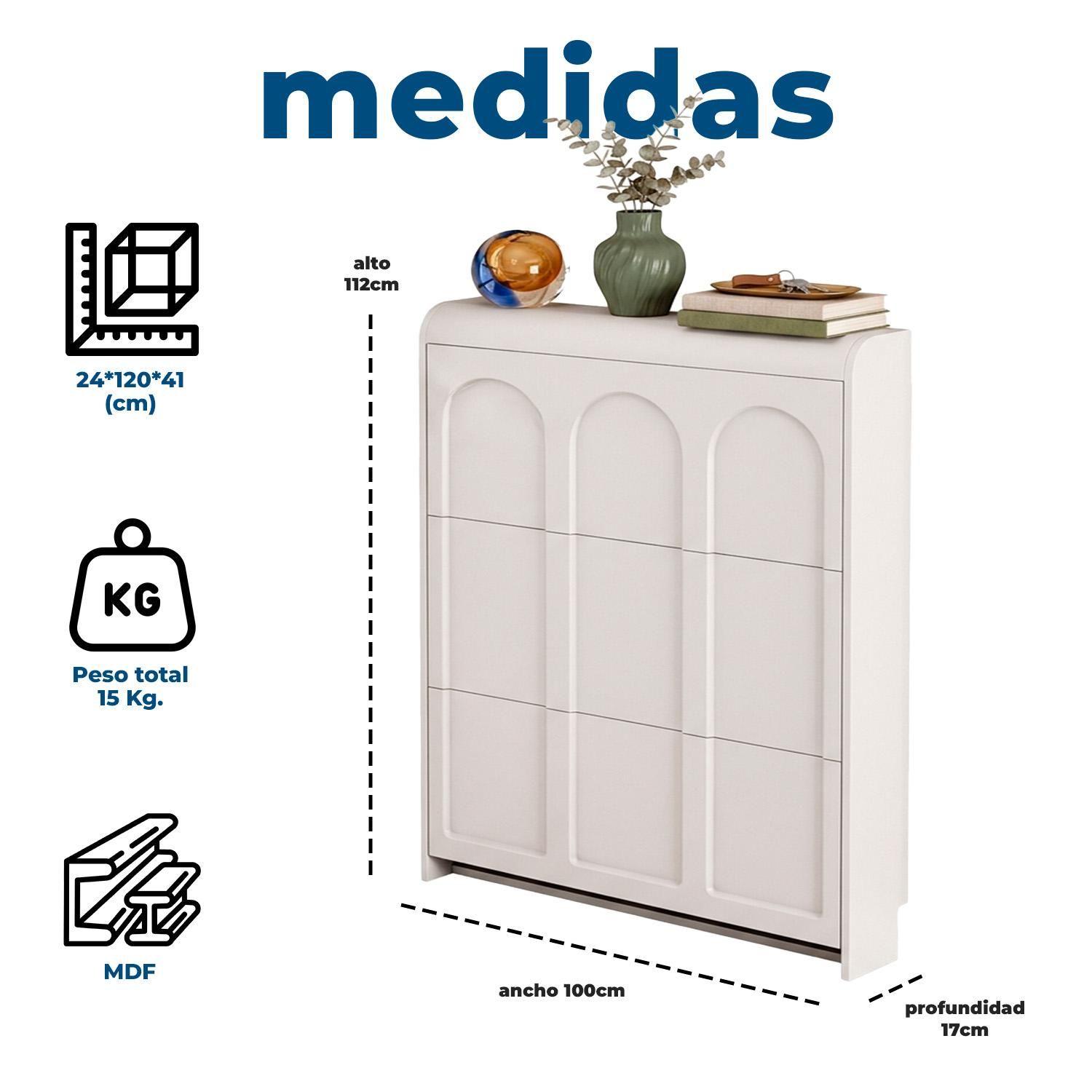 Zapatero Delgado Organizador De Zapatos Para Entrada 12 pares Moderno-9