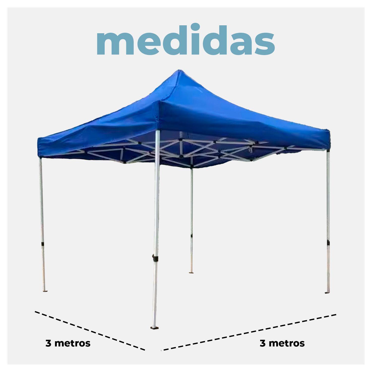 Toldo Plegable Impermeable 3x3 – Montaje Rápido y Resistente al Clima-4