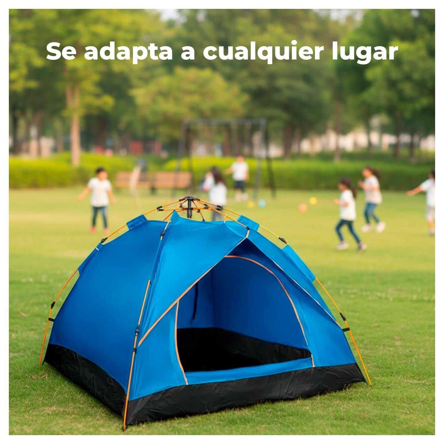 Carpa 3 Personas Impermeable Protección UV y Fácil Armado-3