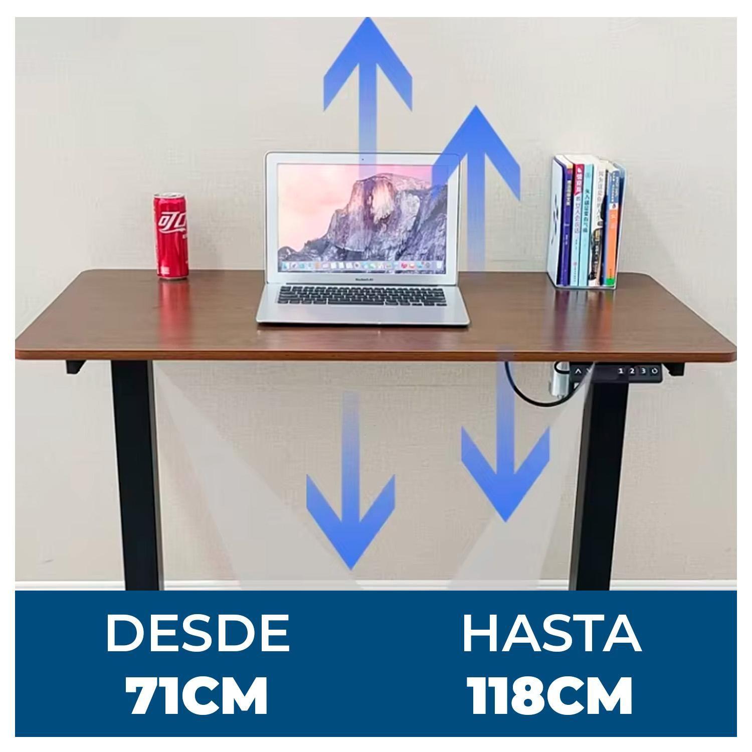 Escritorio Ajustable Automático 140x60cm Altura regulable 68x113cm-3