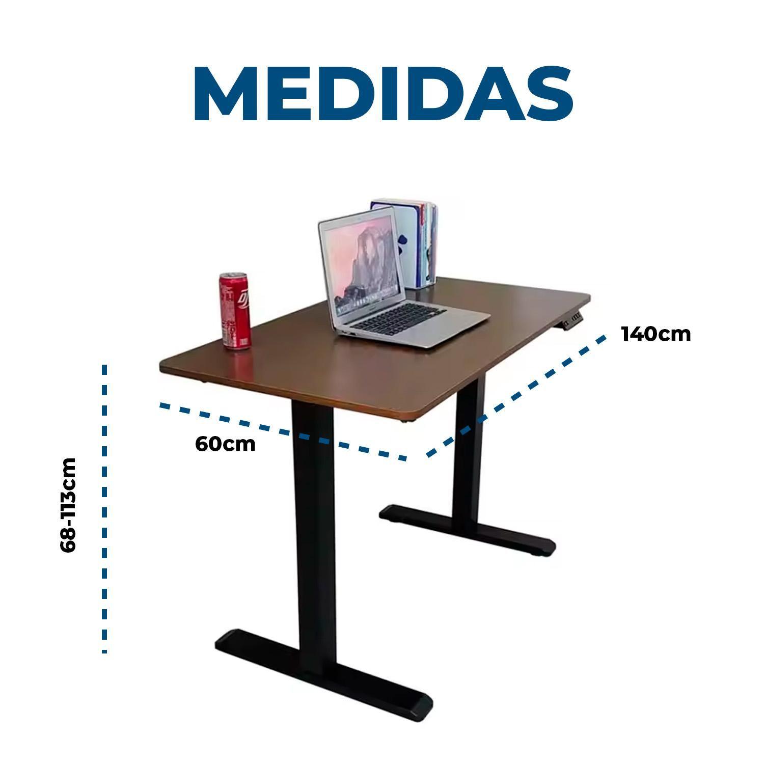 Escritorio Ajustable Automático 140x60cm Altura regulable-5
